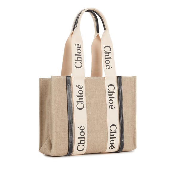 Tote bag medium Woody en lin