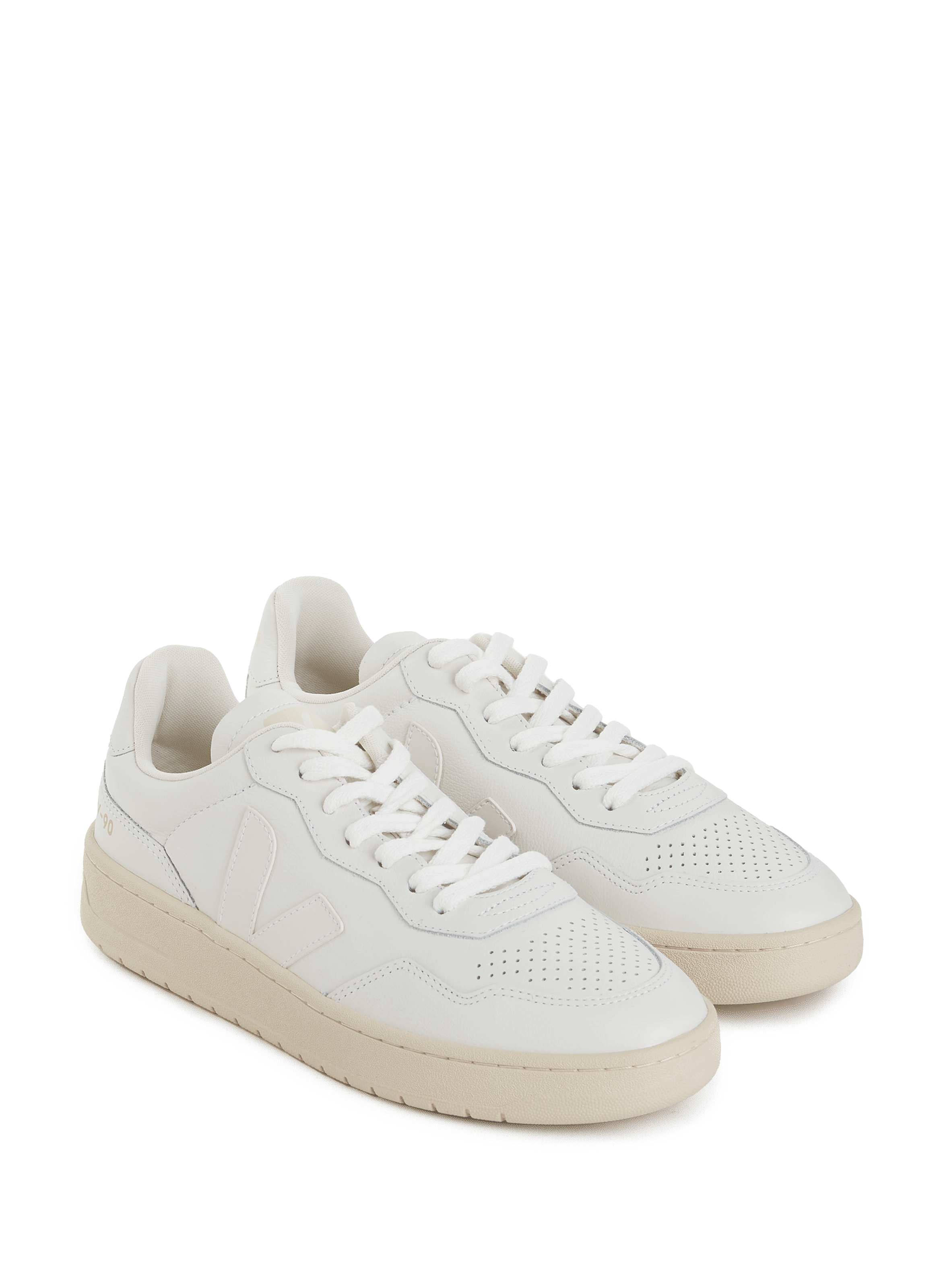 V-90 leather sneakers VEJA White