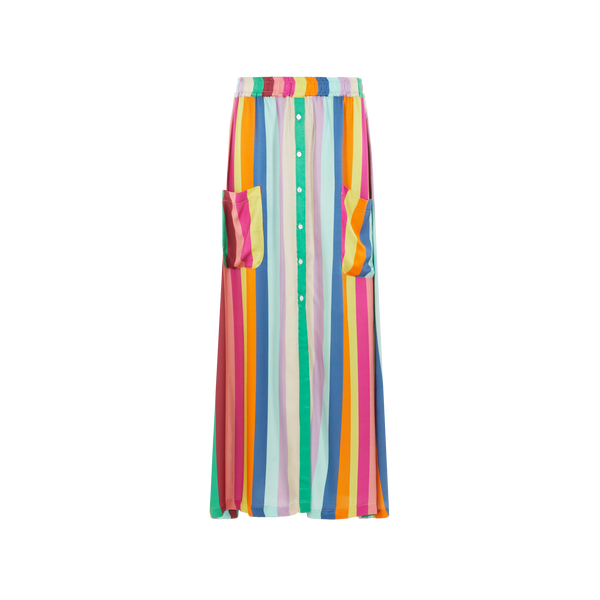 Albertine Striped Midi Skirt In Multi