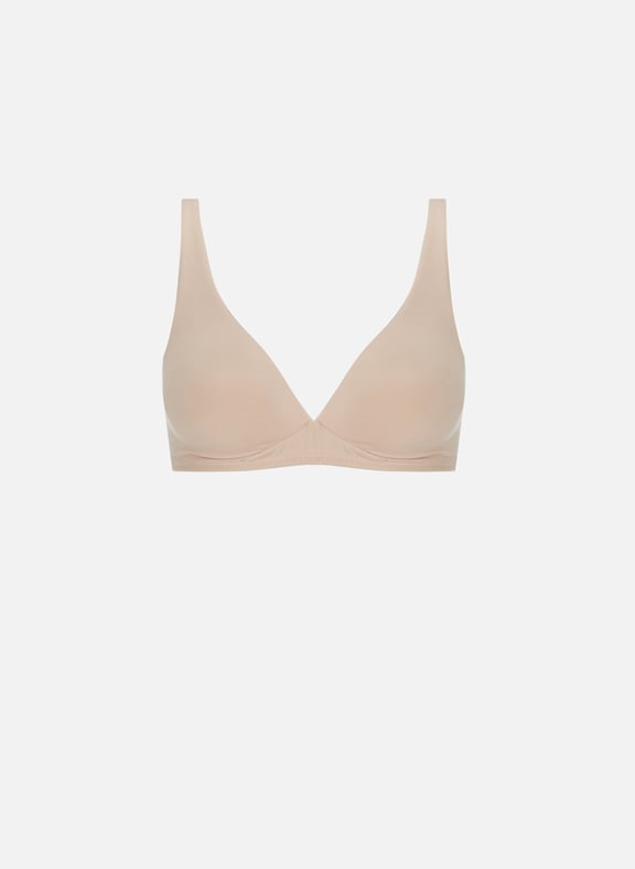 Cotton bra top Beige by HANRO HANRO Cotton bra top Beige