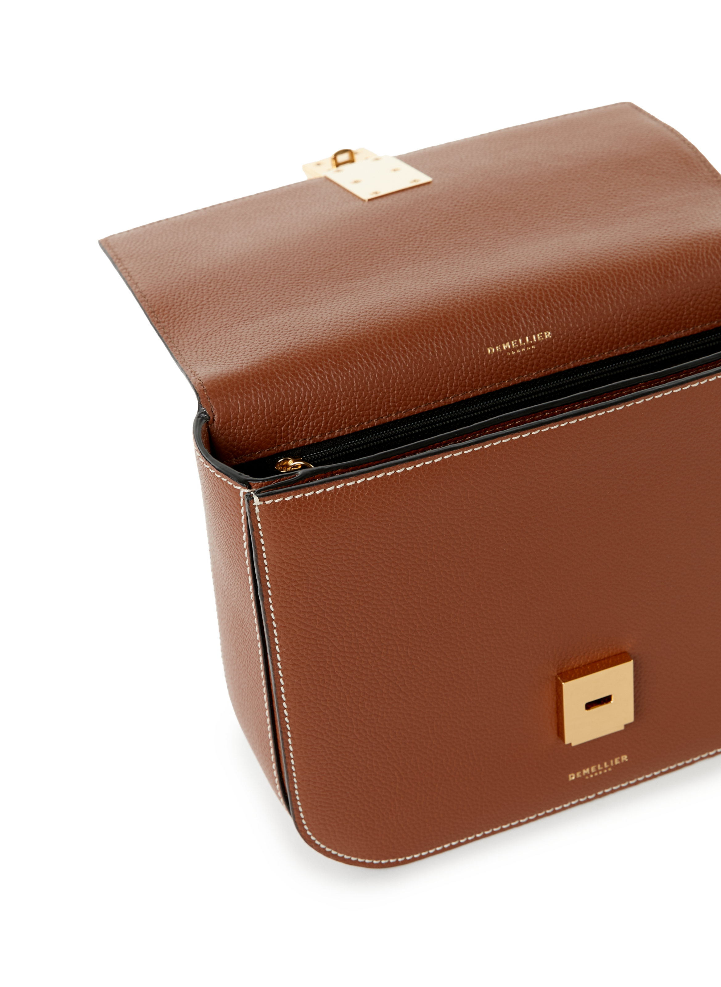 Sac à main Vancouver en cuir  DEMELLIER LONDON Marron