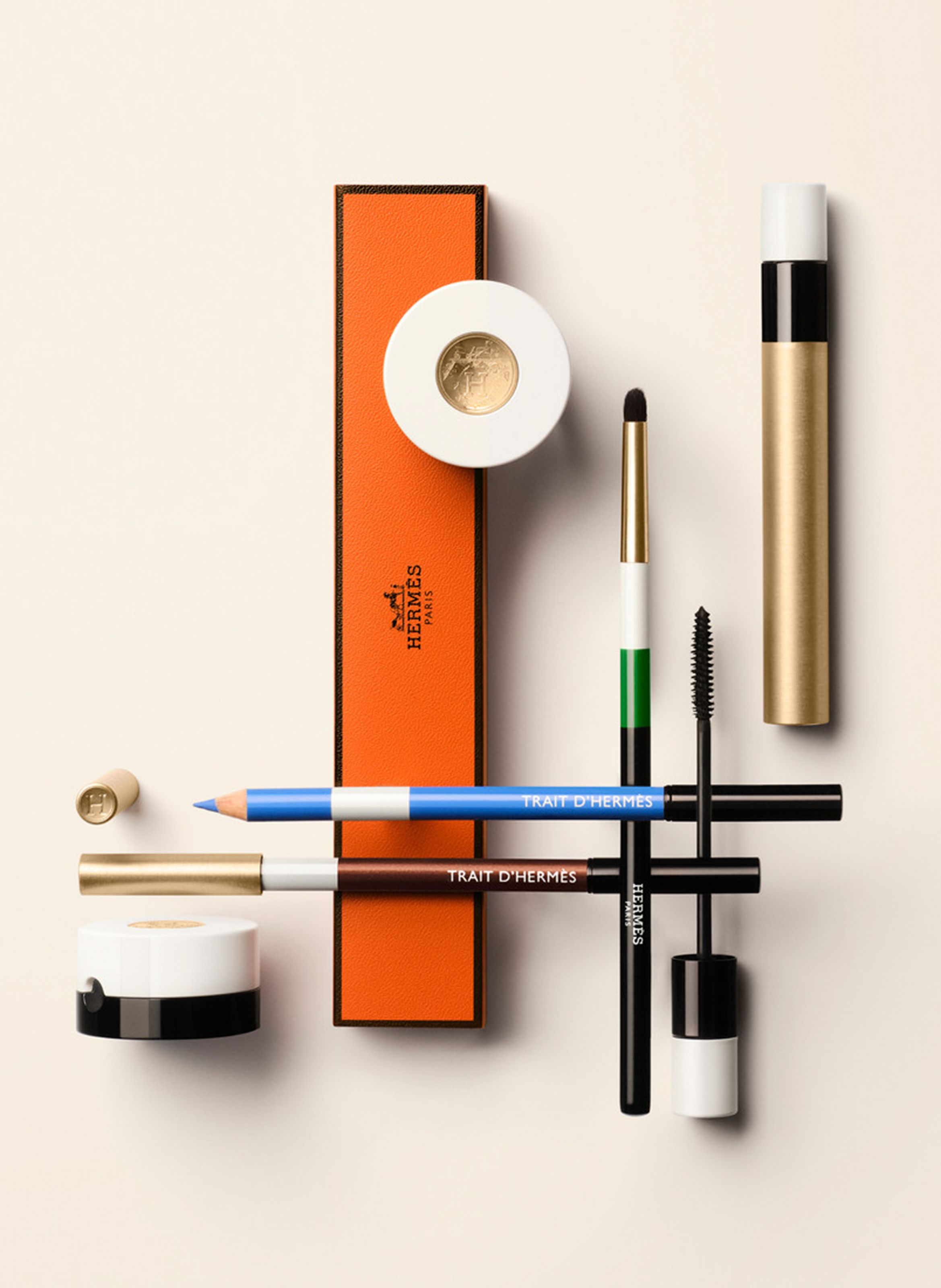 Trait d&#039;Hermès, crayon de couleurs pour les yeux HERMÈS Or permabrass