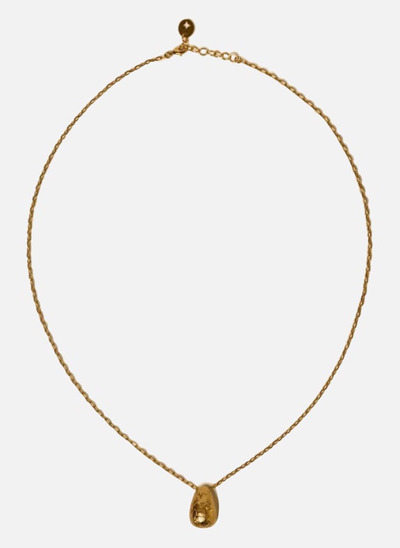 Collier en laiton recyclé netti Doré by SESSUN SESSUN Collier en laiton recyclé netti Doré