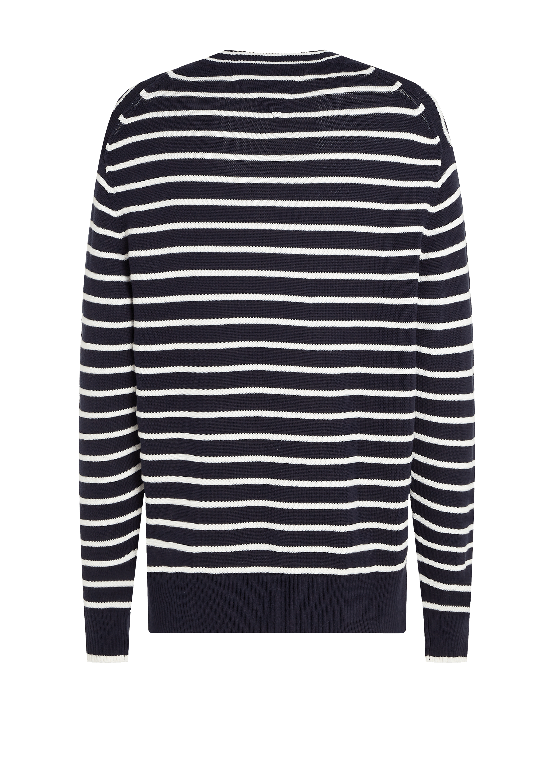 Pull rayé en coton TOMMY HILFIGER Bleu