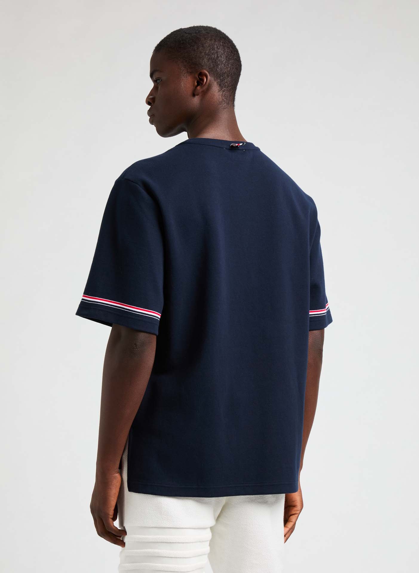Cotton T-shirt THOM BROWNE Blue