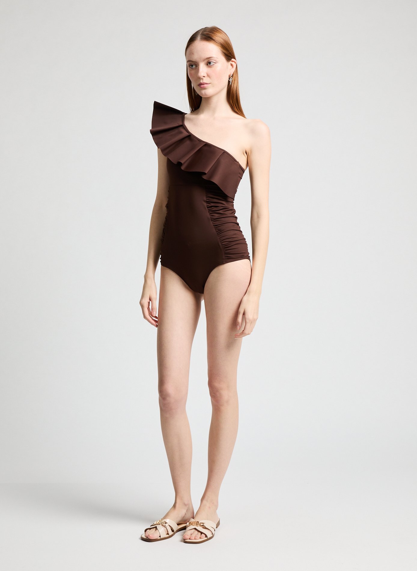One-piece swimsuit MAIO PARIS Brown