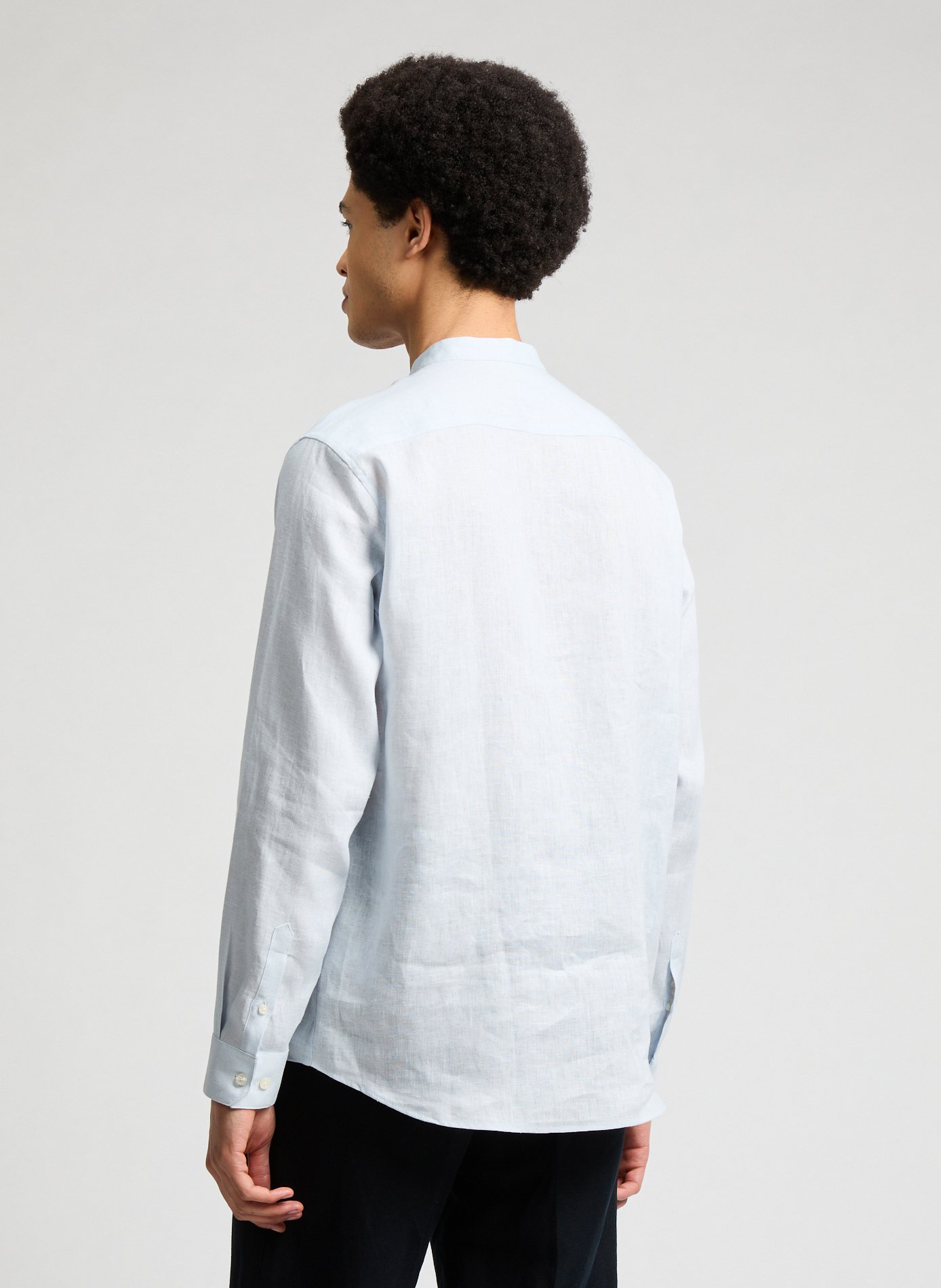 Linen shirt AU PRINTEMPS PARIS Blue