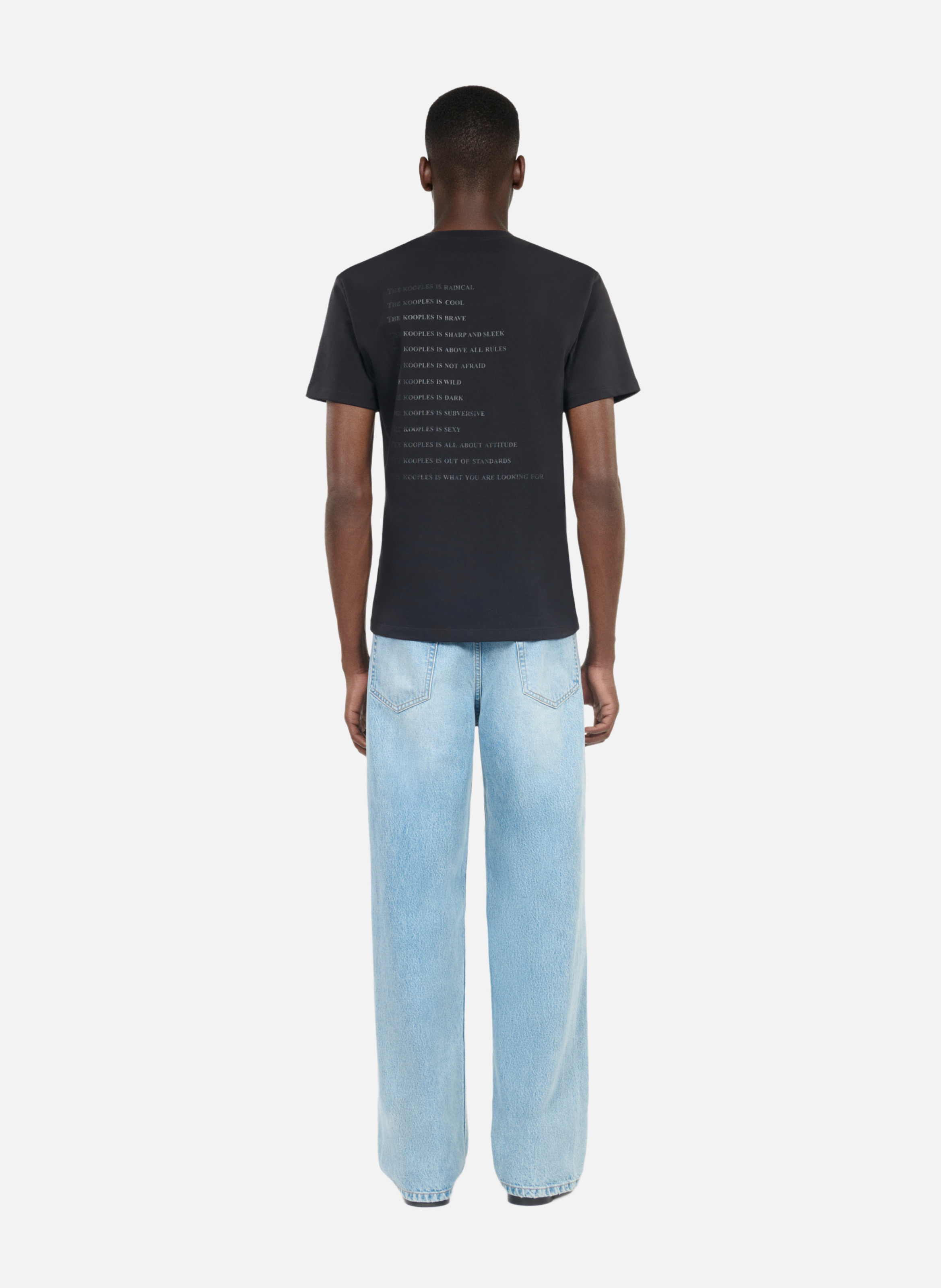 T-shirt en coton what is THE KOOPLES Noir