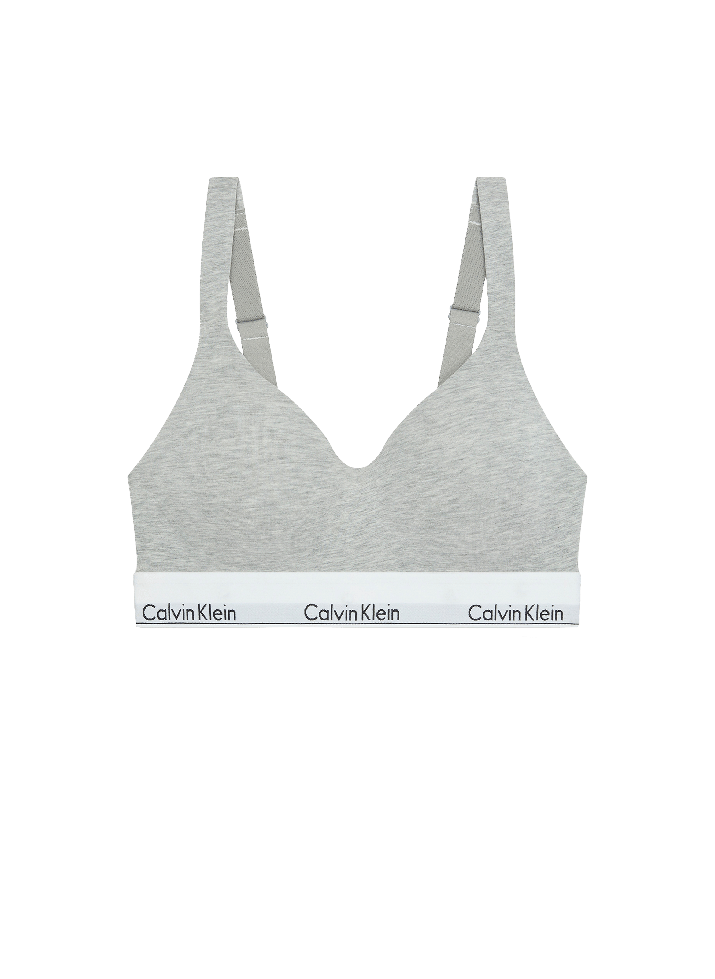 Brassière en coton mélangé CALVIN KLEIN Gris