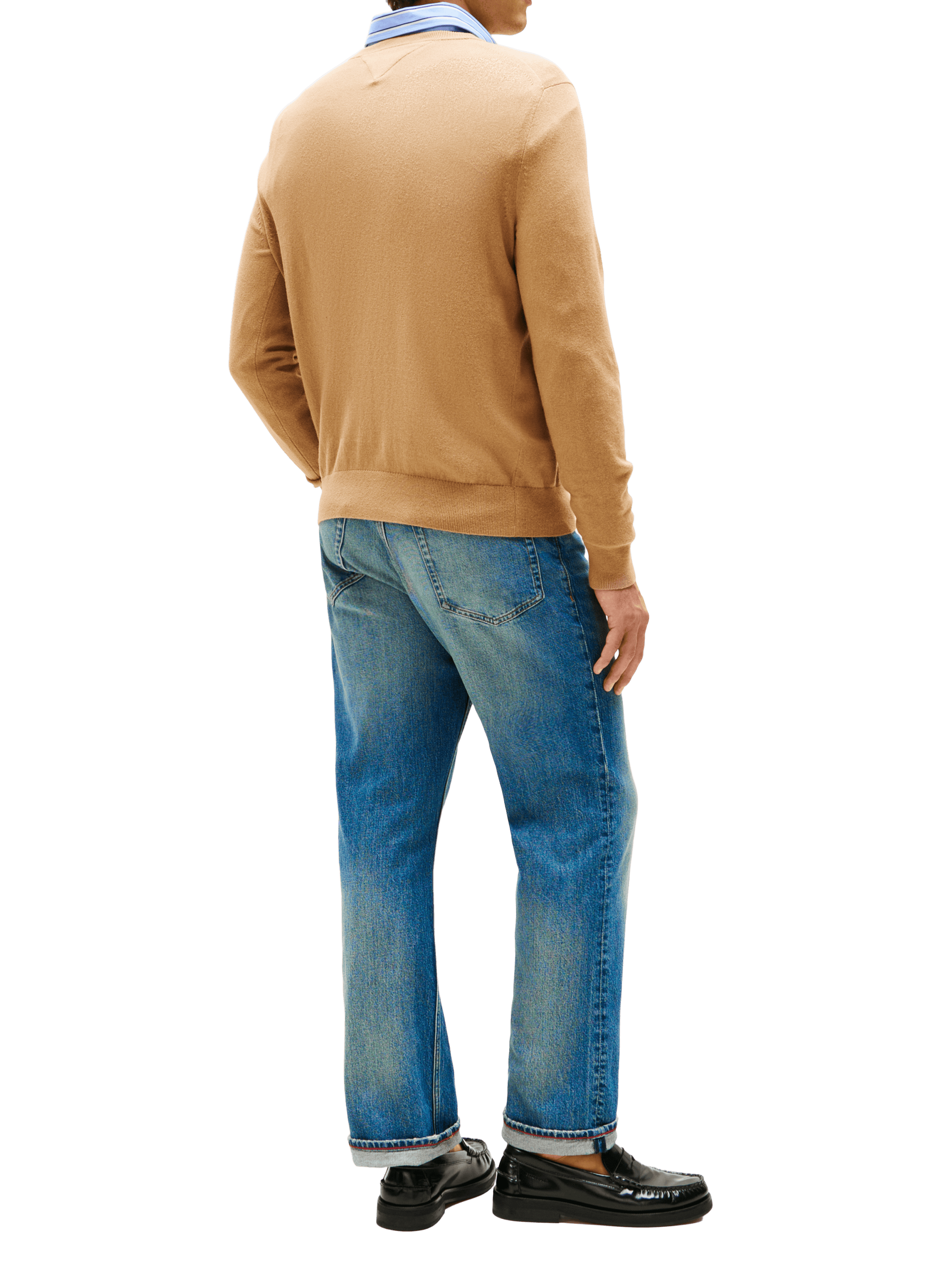 Cotton cable knit jumper TOMMY HILFIGER Brown