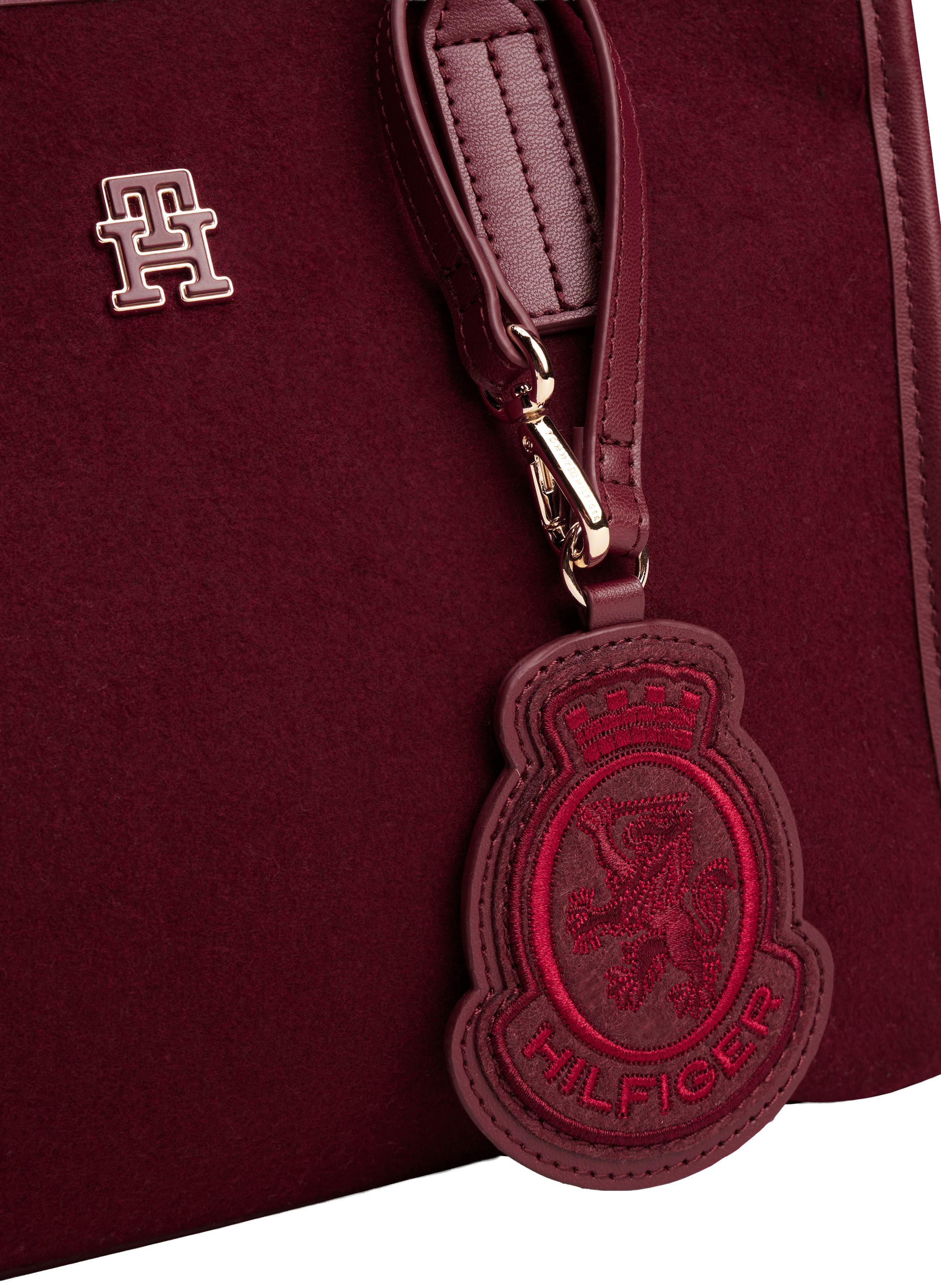 Sac à main feutre TOMMY HILFIGER Rouge