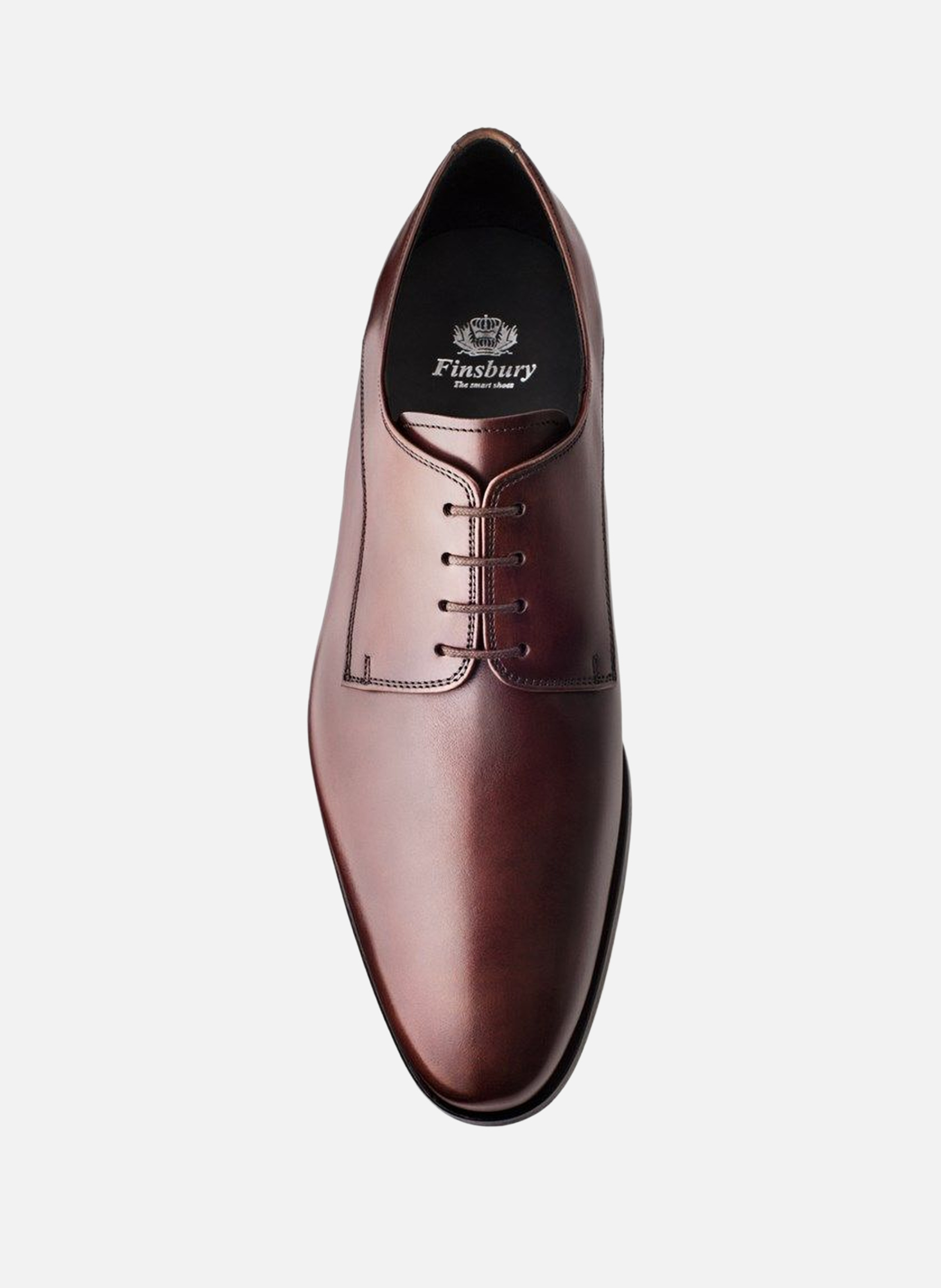 Derby cuir newark FINSBURY Marron