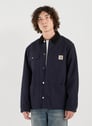 Jacket with classic cotton collar | Blue by CARHARTT WIP CARHARTT WIP Jacket with classic cotton collar | Blue
