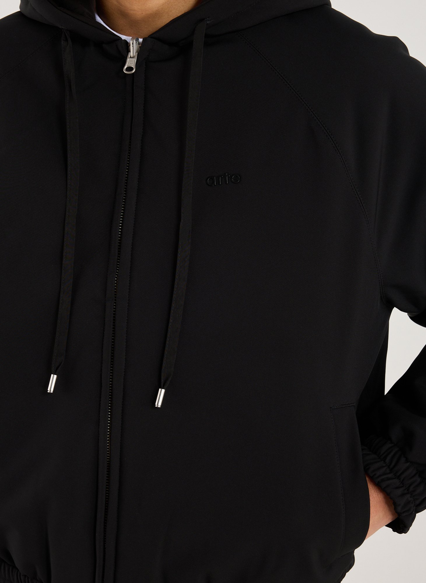 Plain hooded jacket ARTE ANTWERP Black