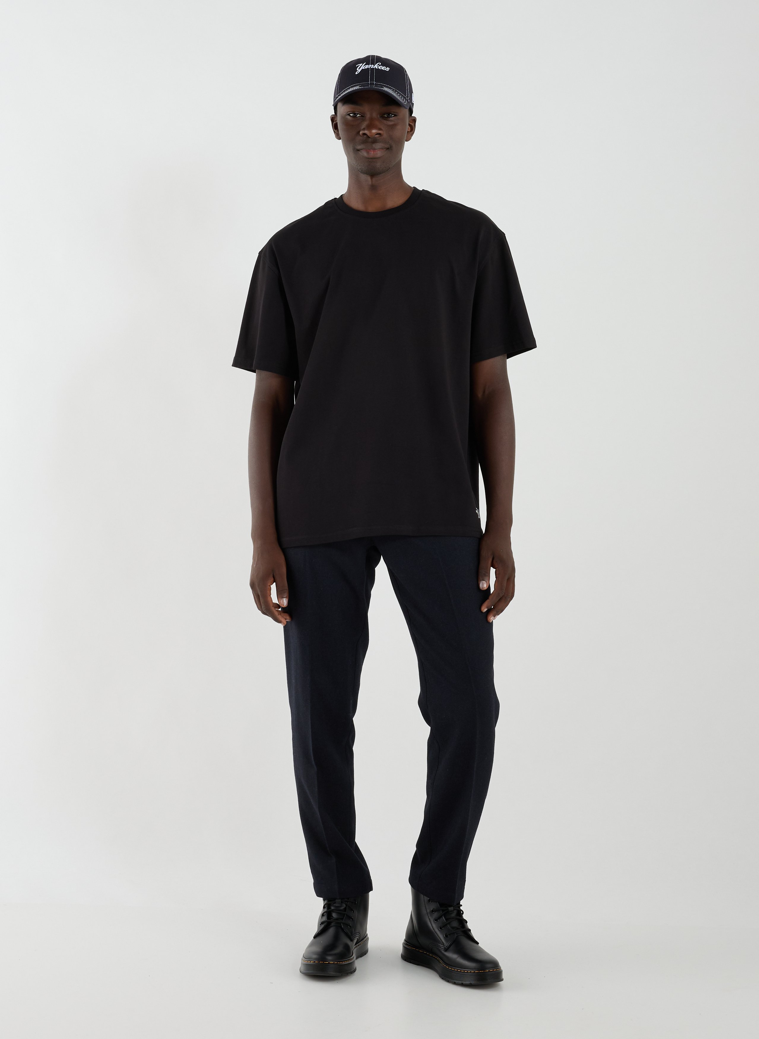 T-shirt à imprimé en coton LES DEUX Noir