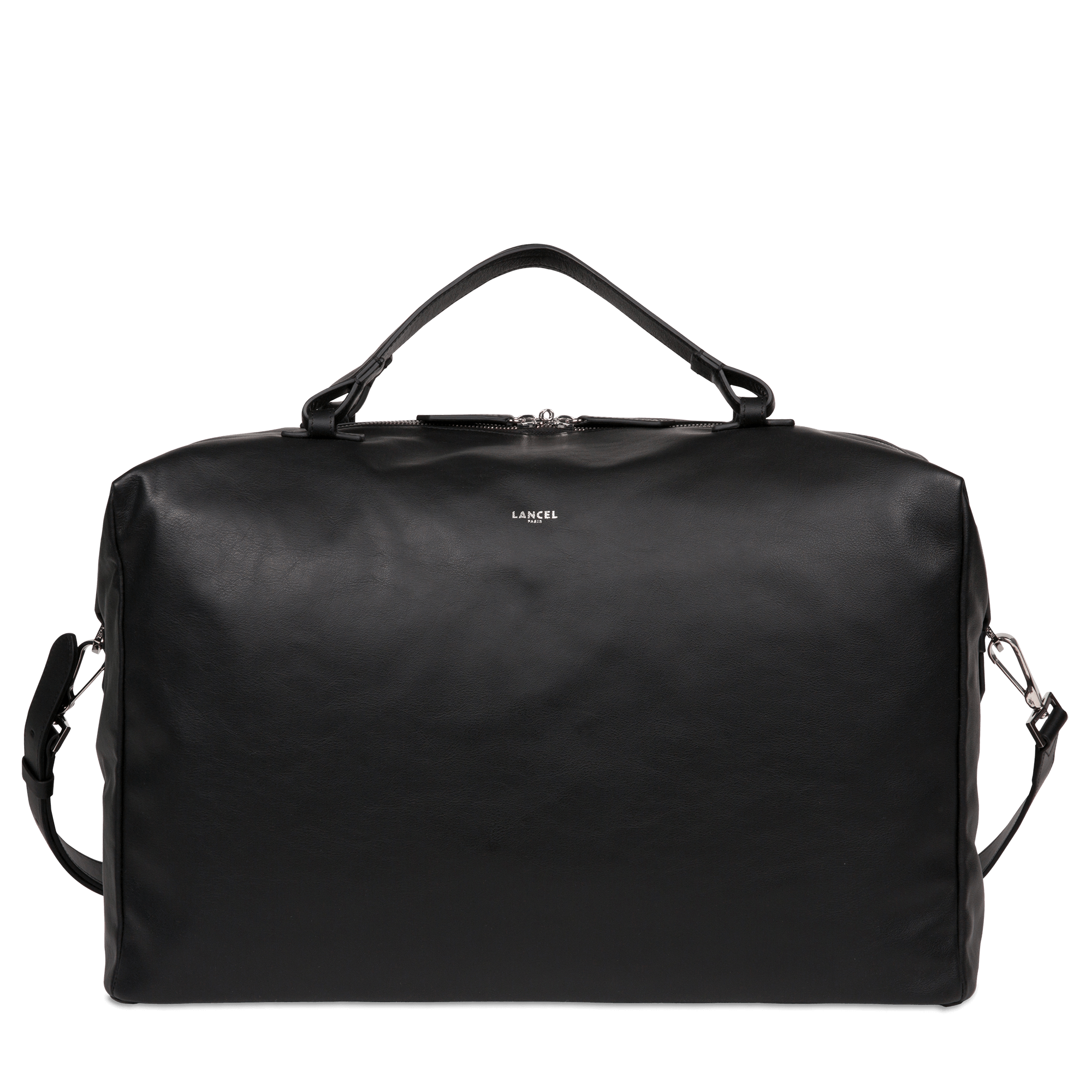 LANCEL Sac de voyage neo pop en cuir Noir