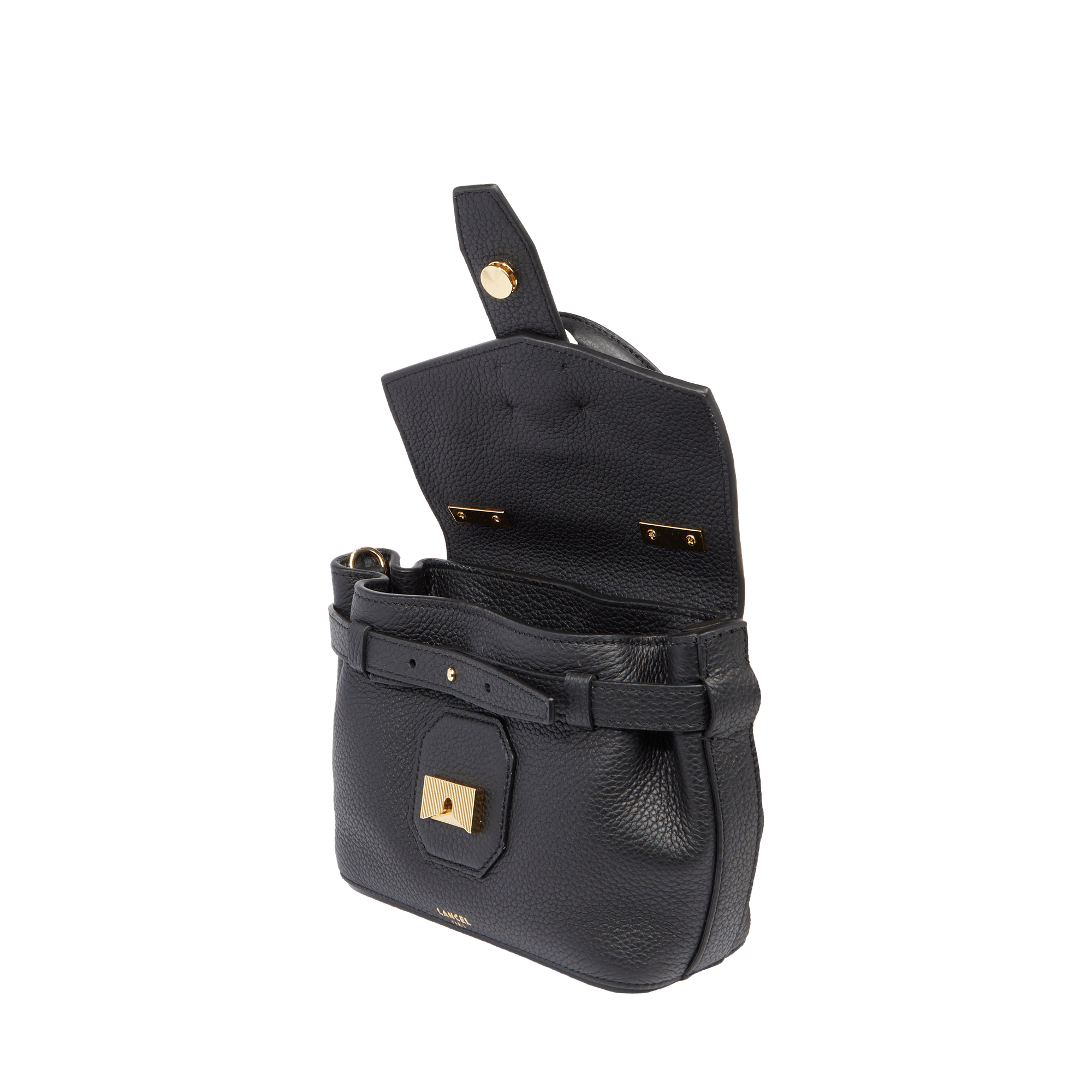 Mini top-handle bag charlie by lancel in leather LANCEL Black