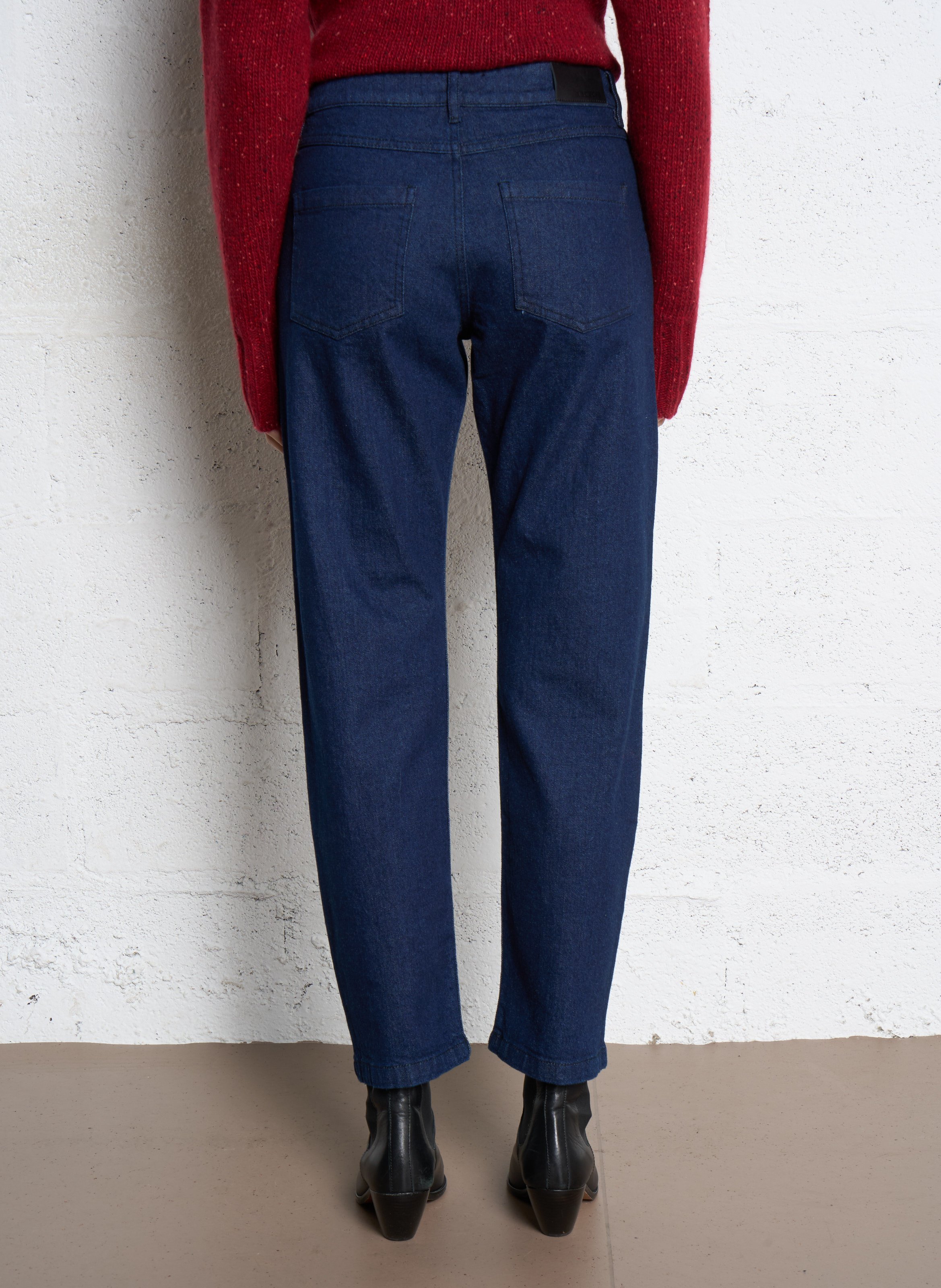 Jean droit en coton mélangé janis IKKS Bleu