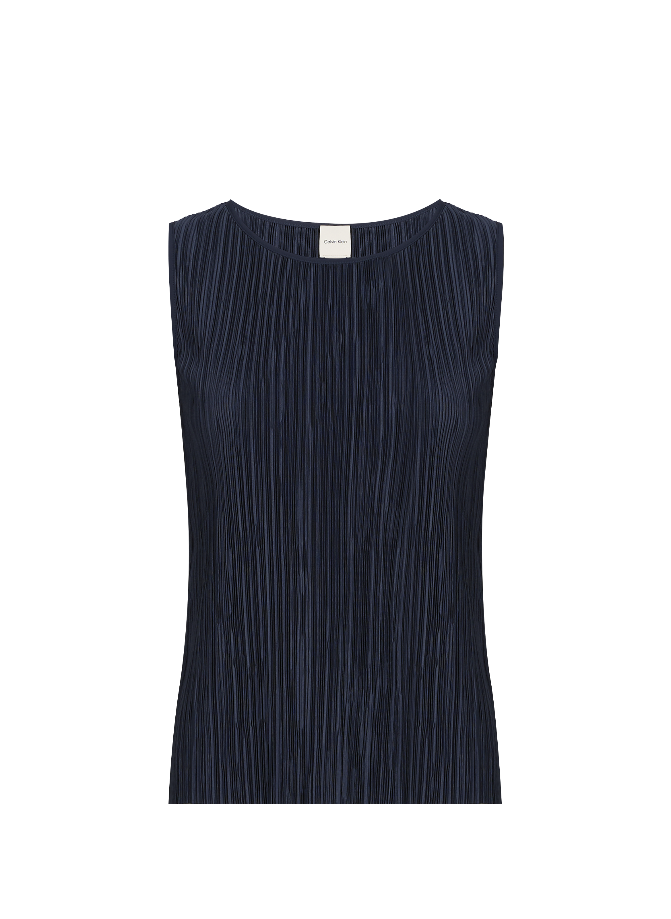 Top sans manches à col rond CALVIN KLEIN Bleu