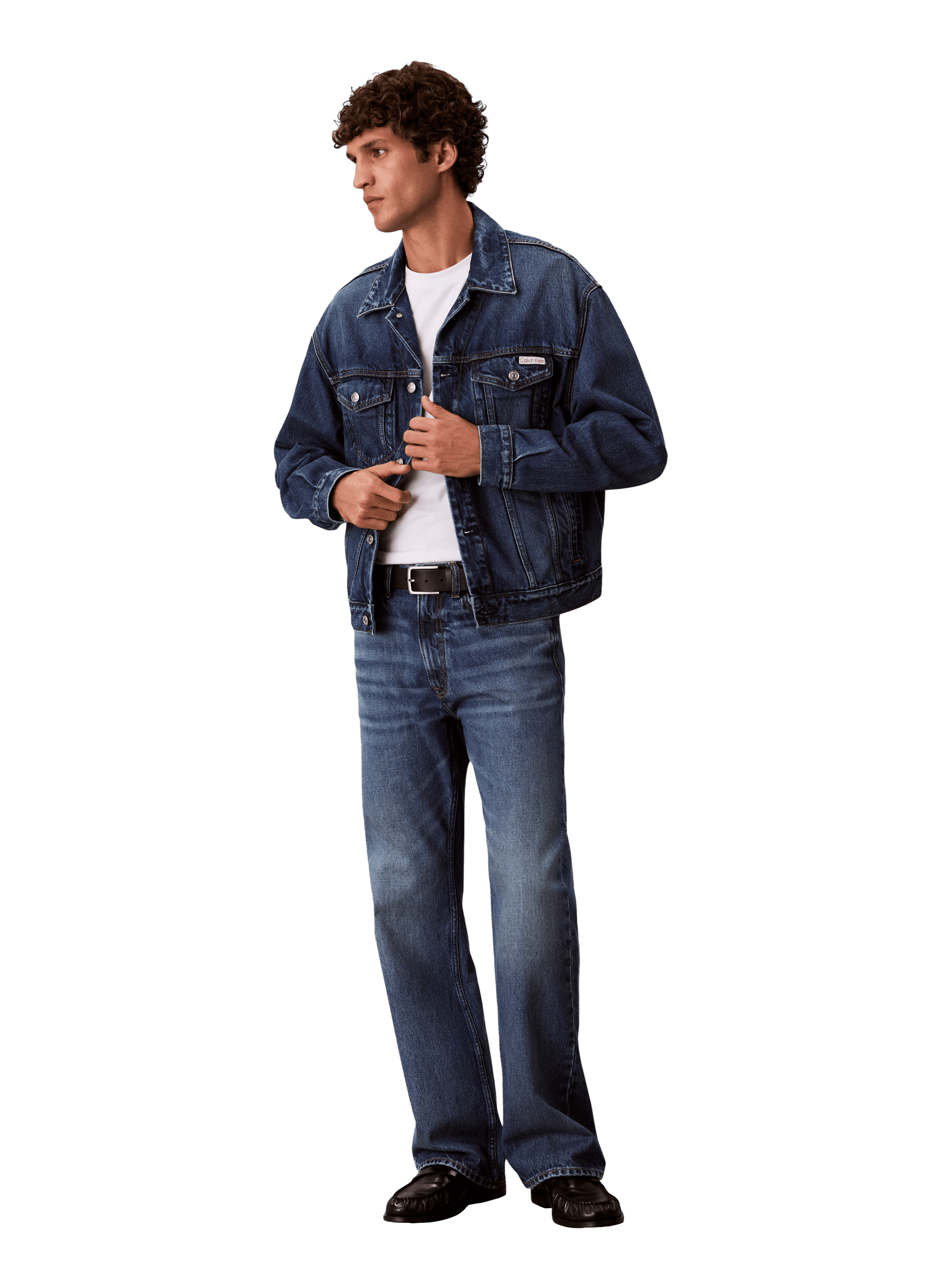 Straight-cut denim jacket CALVIN KLEIN Blue