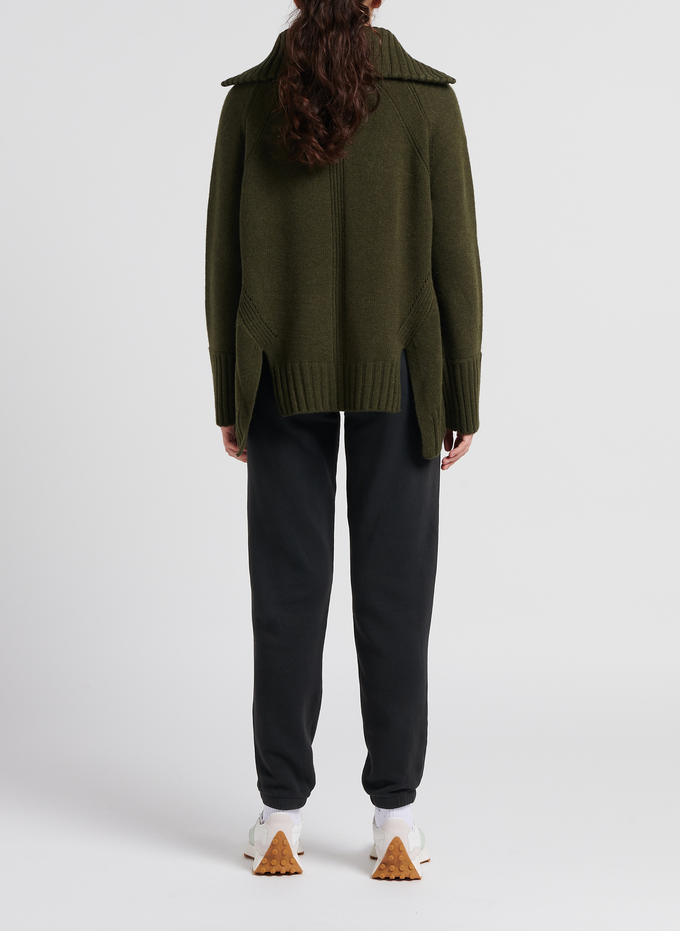 Jogging taille haute en coton mélangé izubird AMERICAN VINTAGE Noir