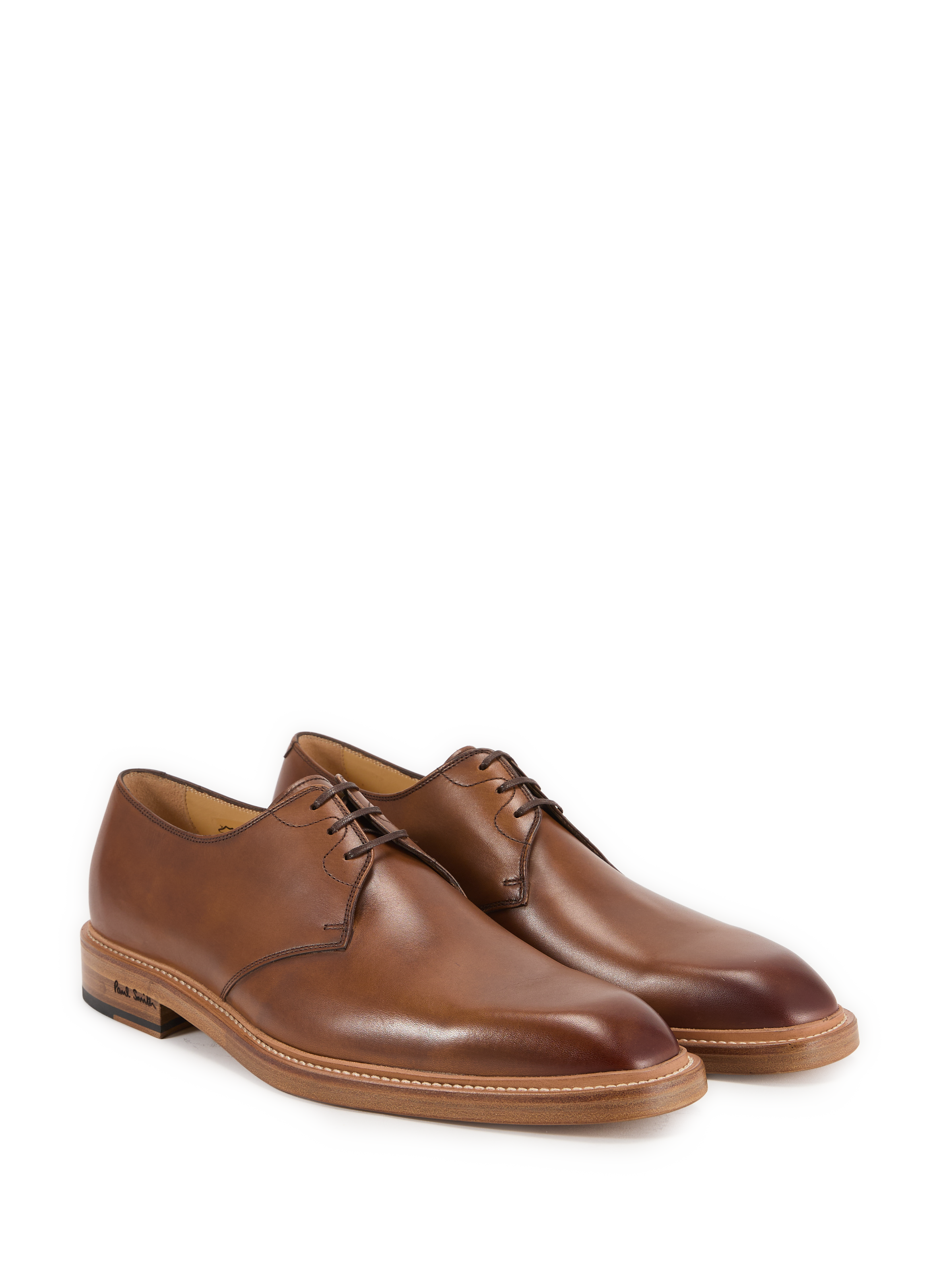 Derbies Sheridan en cuir de veau PAUL SMITH Marron