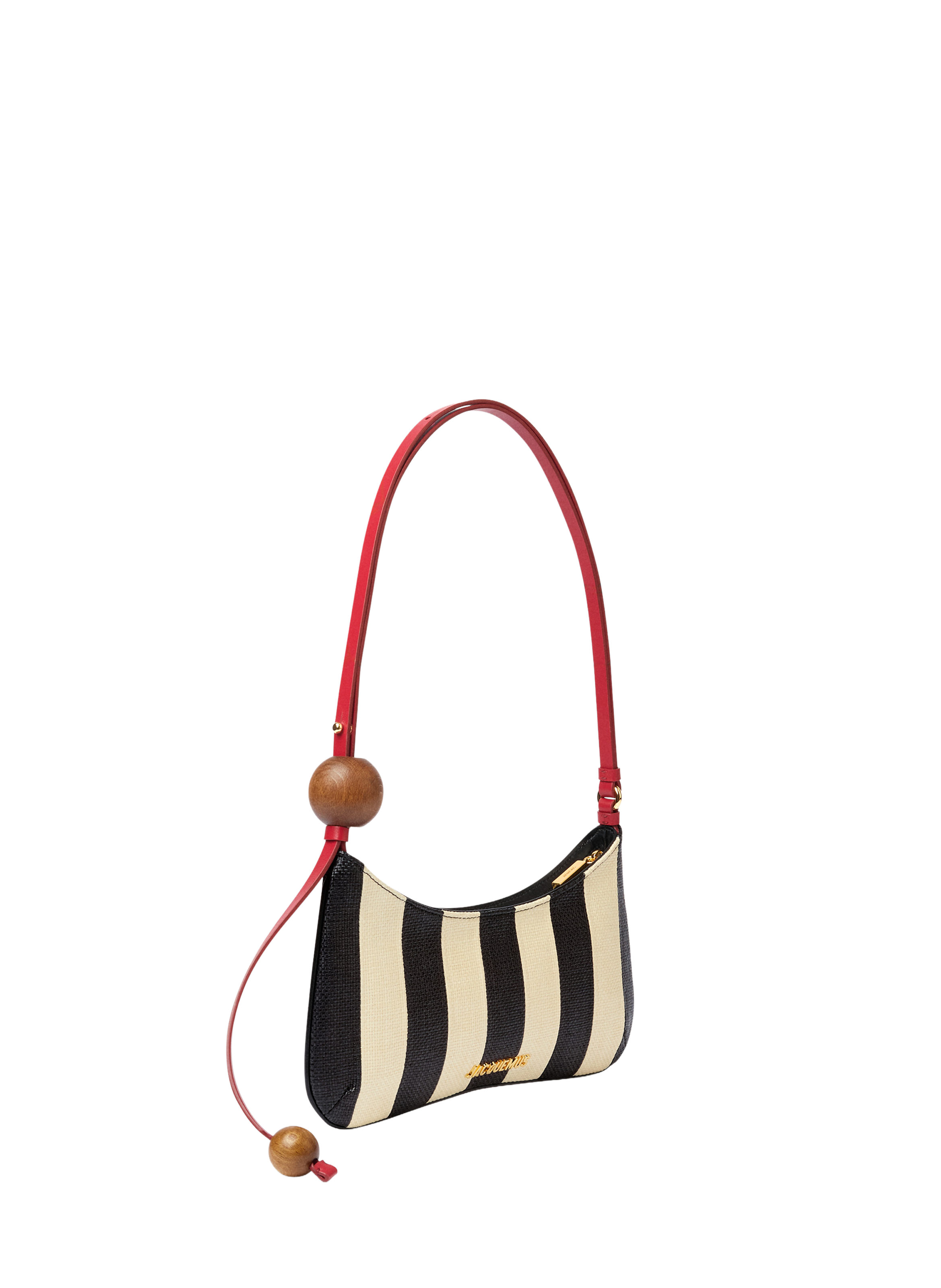 Bag Le Bisou Beaded Striped Leather JACQUEMUS Multicolour