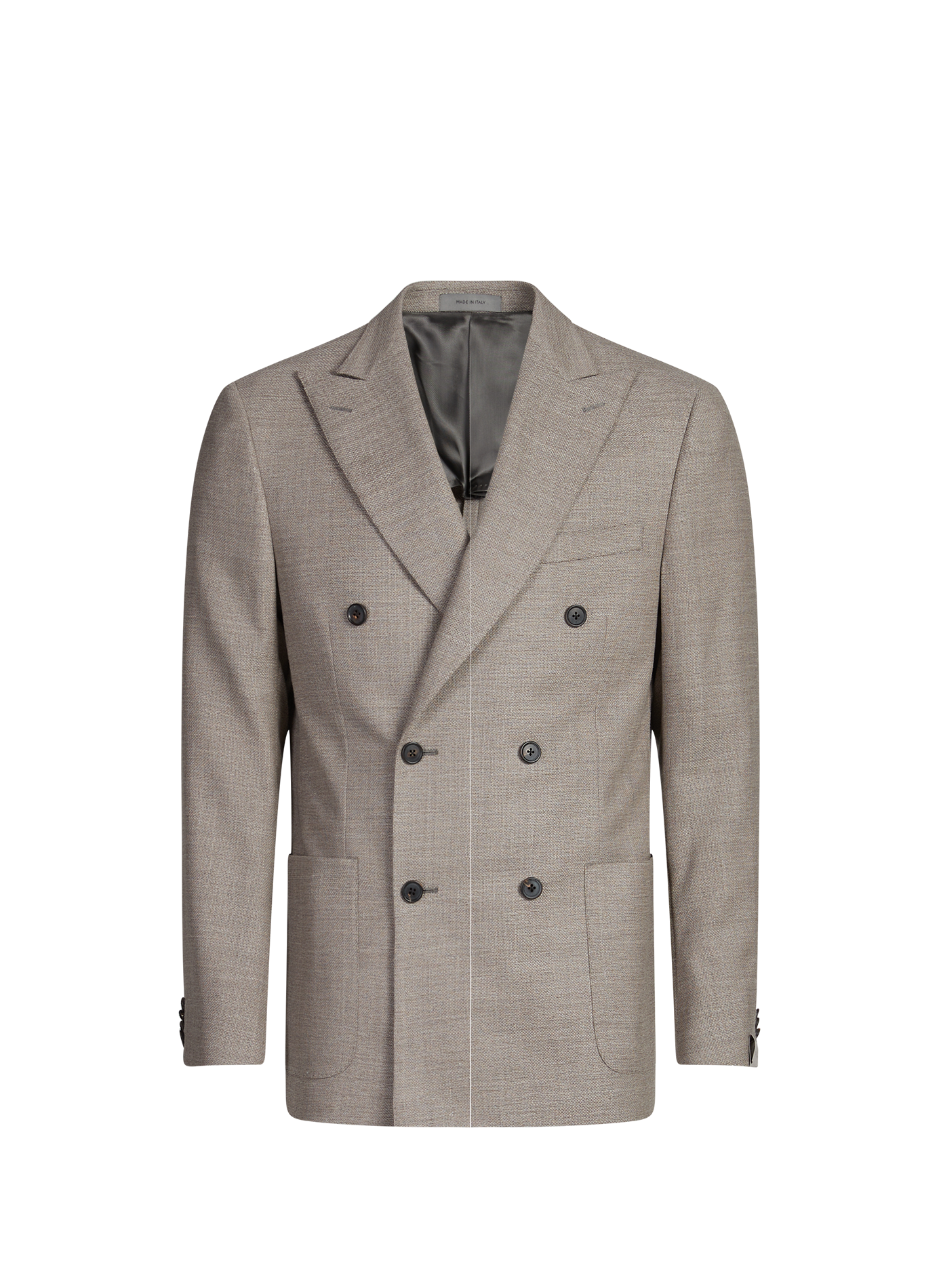 Tweed wool blend blazer CORNELIANI Brown