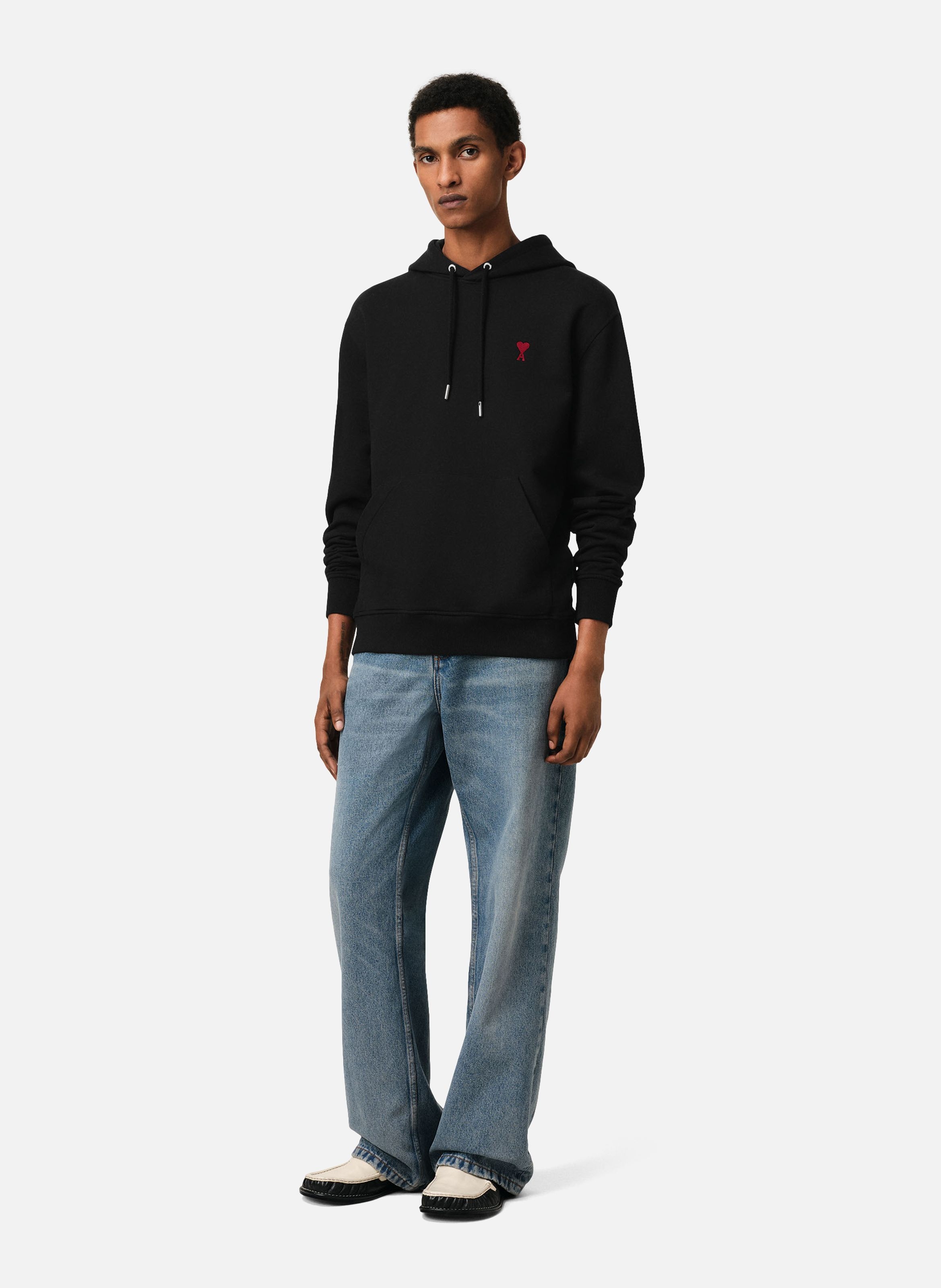 Hoodie Ami de Coeur Rouge unisexe AMI PARIS Noir