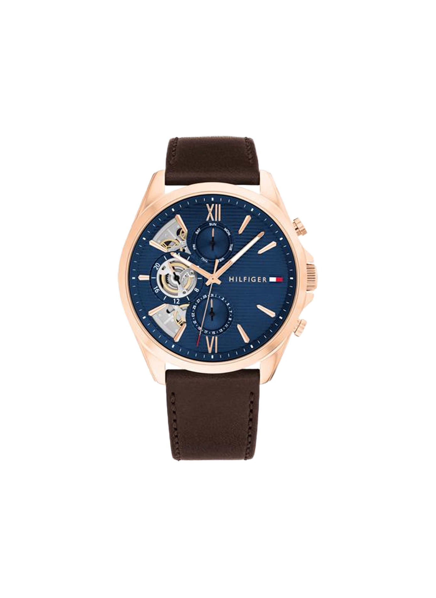 Montre analgique Baker en cuir TOMMY HILFIGER MONTRES Marron