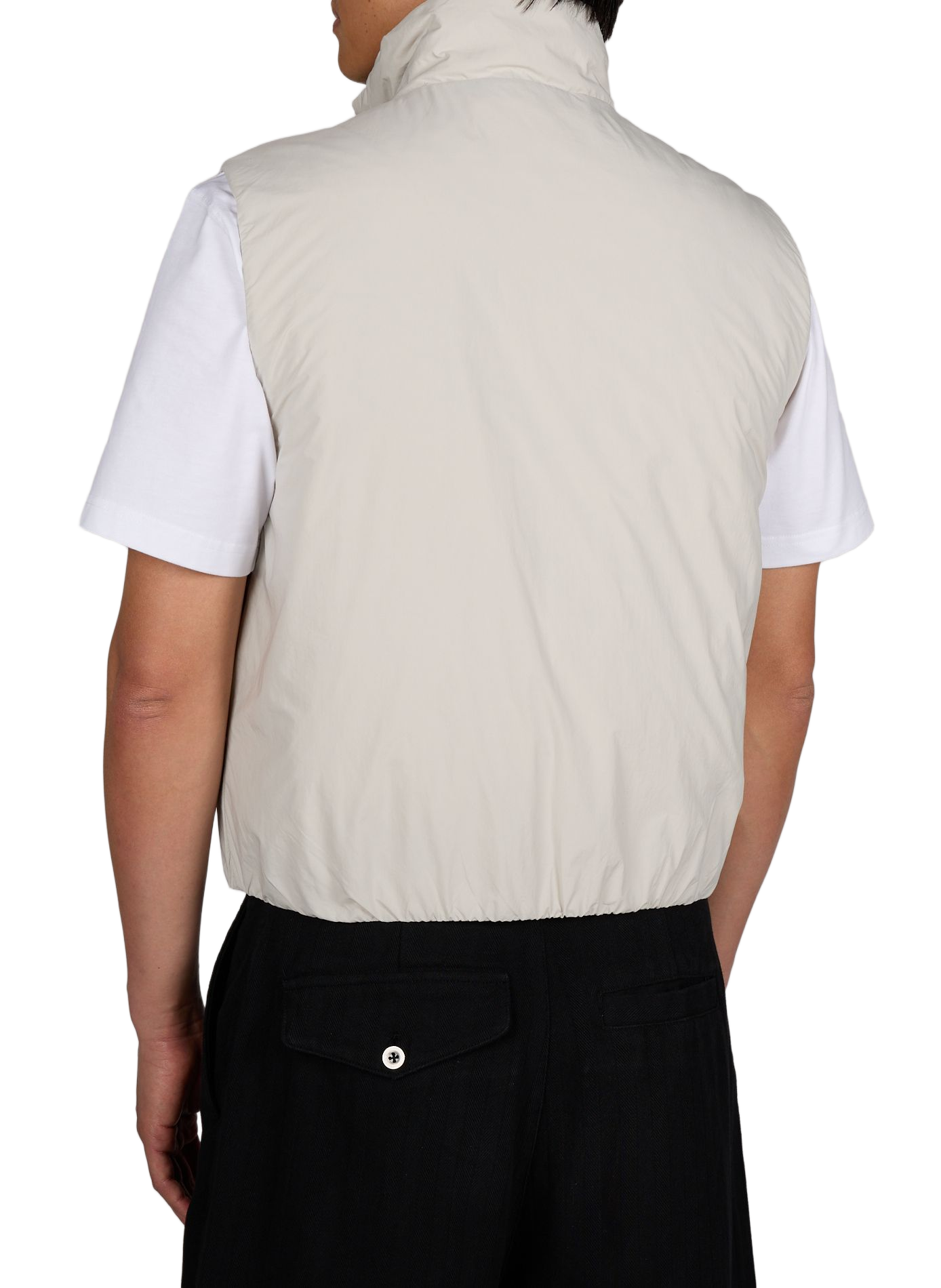 Veste sans manche à logo K-WAY Beige