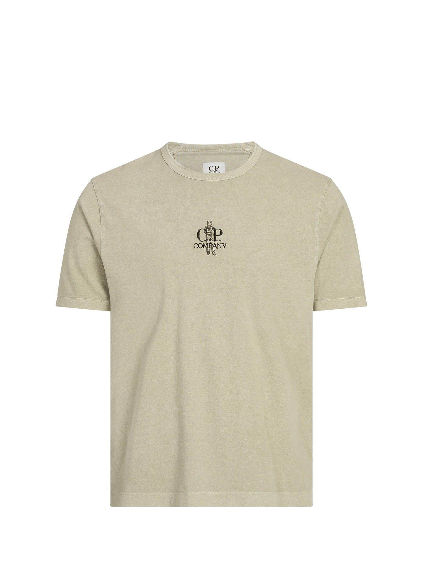 Tee-shirt droit en coton CP COMPANY Vert