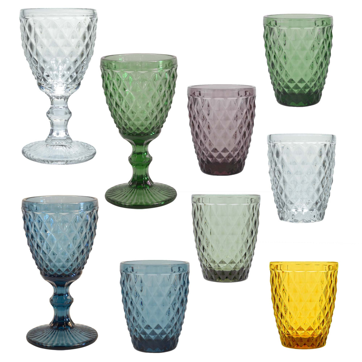 Diamond - 6 verres à pied 20 cl MEDARD DE NOBLAT Transparent