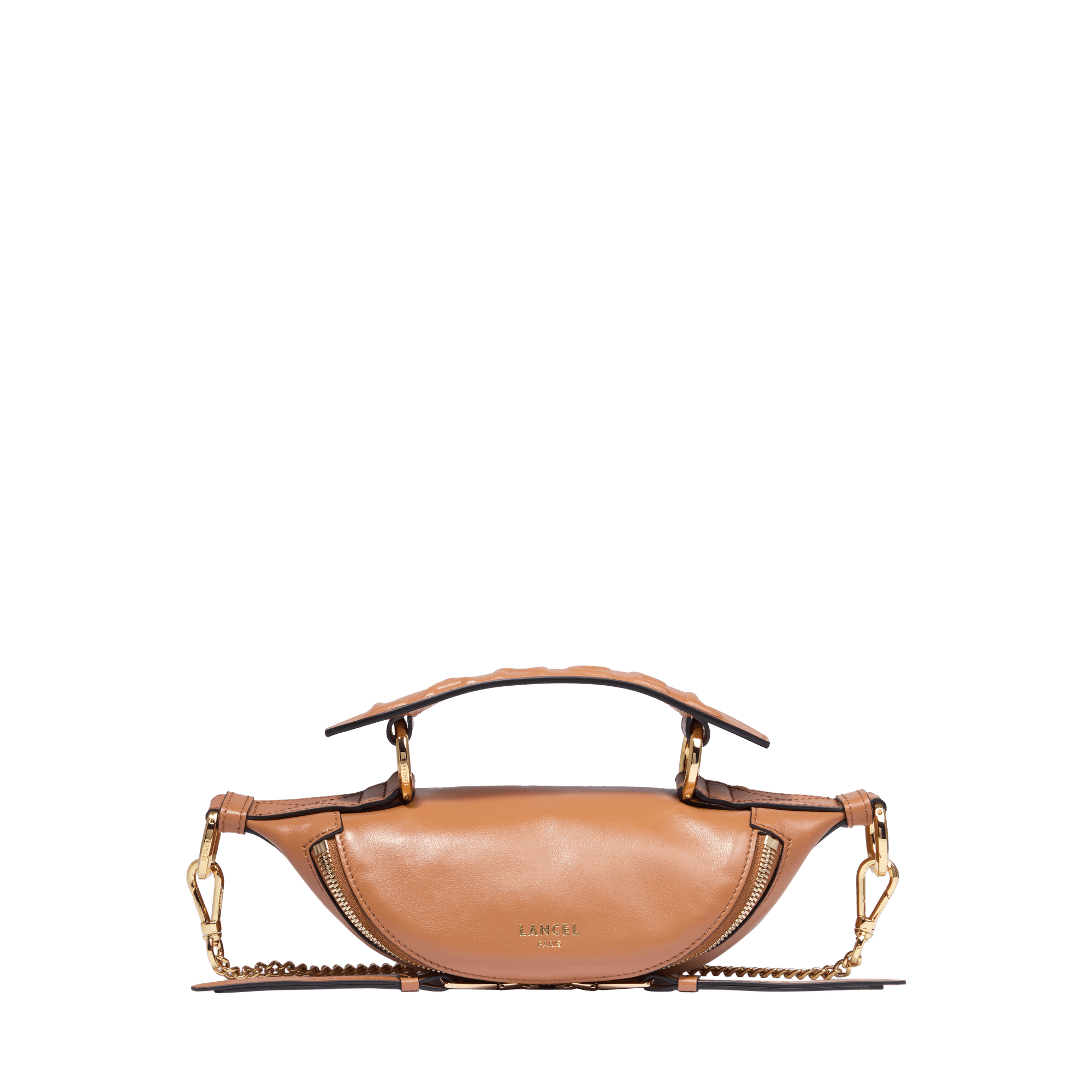 Mini crossbody bag origami by lancel in leather LANCEL Brown