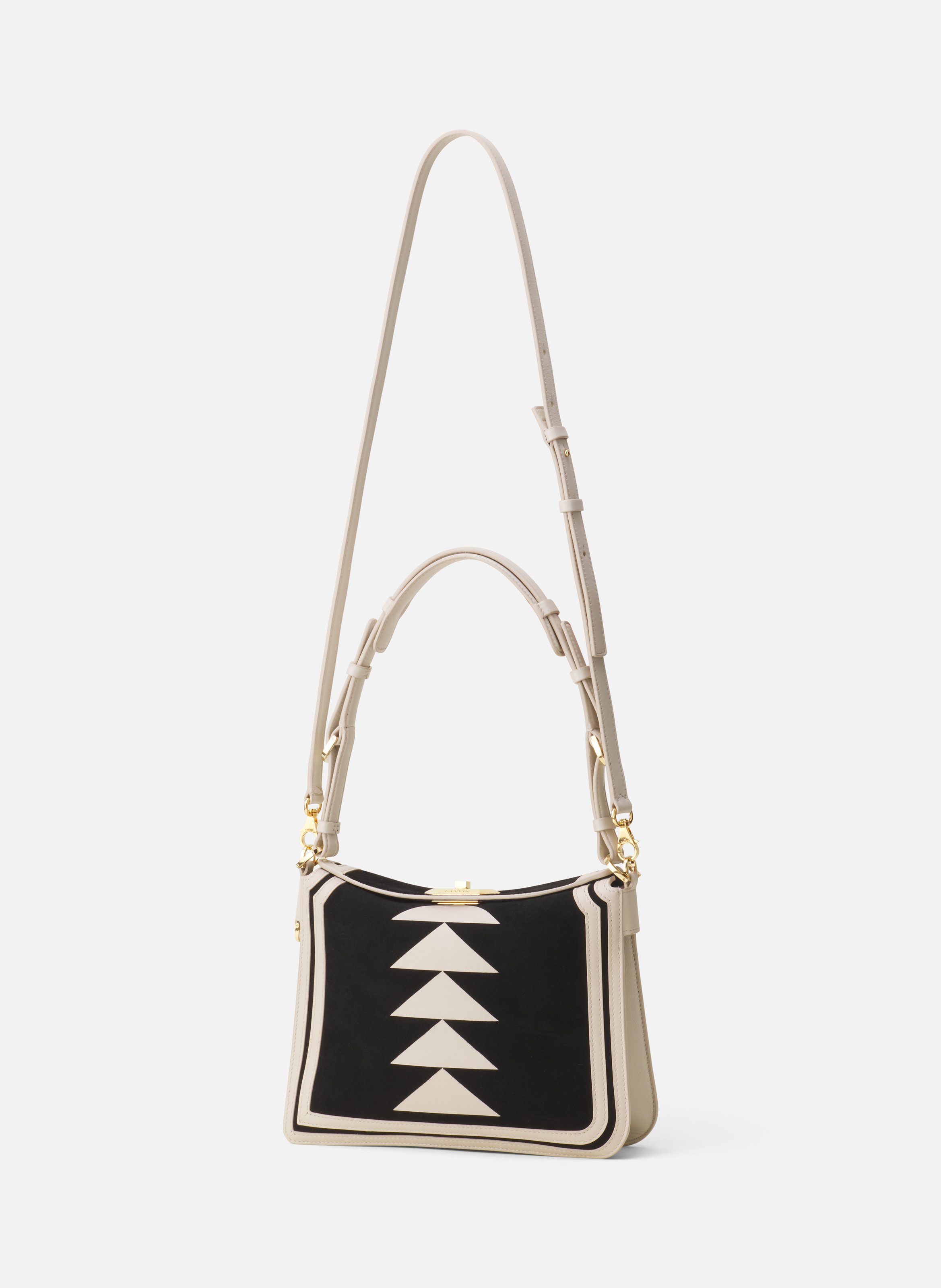 Sac compagnon 20 en cuir LANVIN Blanc