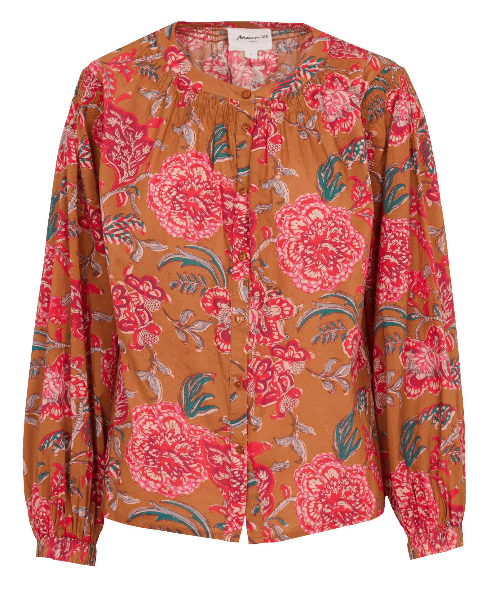 Chemise ample en coton djazz MAISON 123 Orange