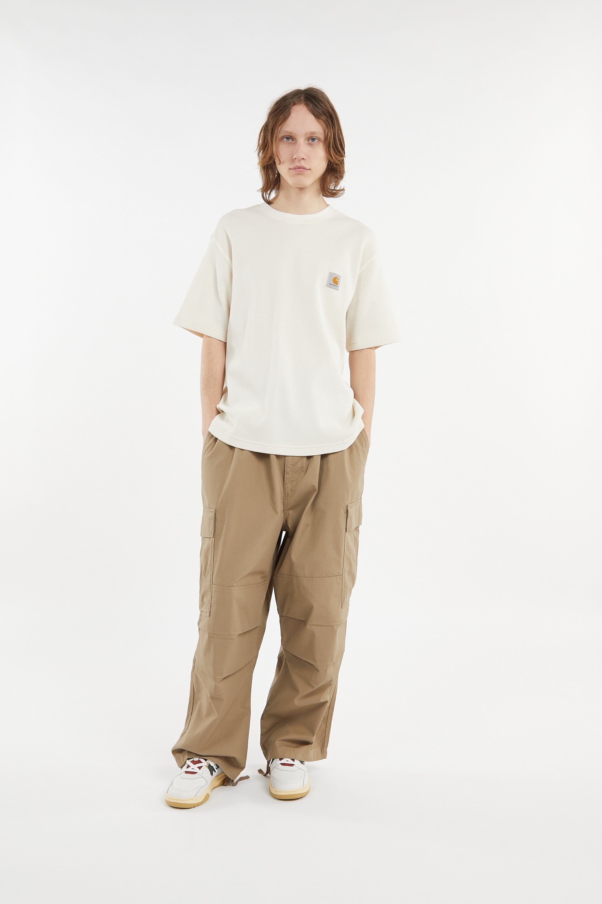 T-shirt s/s nelson waffle t-shirt CARHARTT WIP Beige