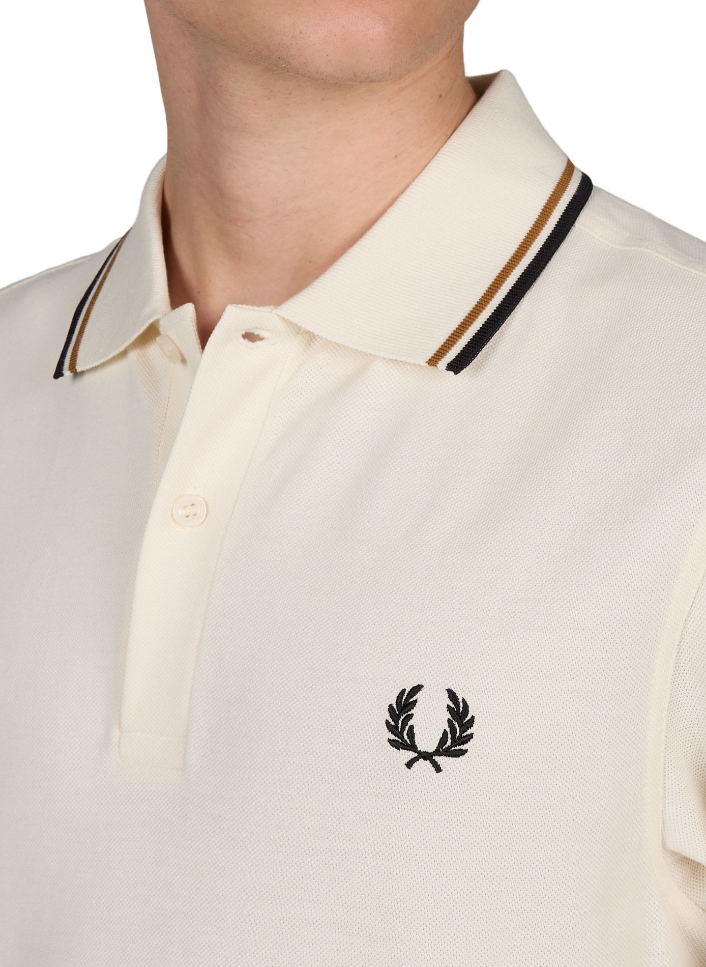 Cotton pique polo shirt FRED PERRY Beige