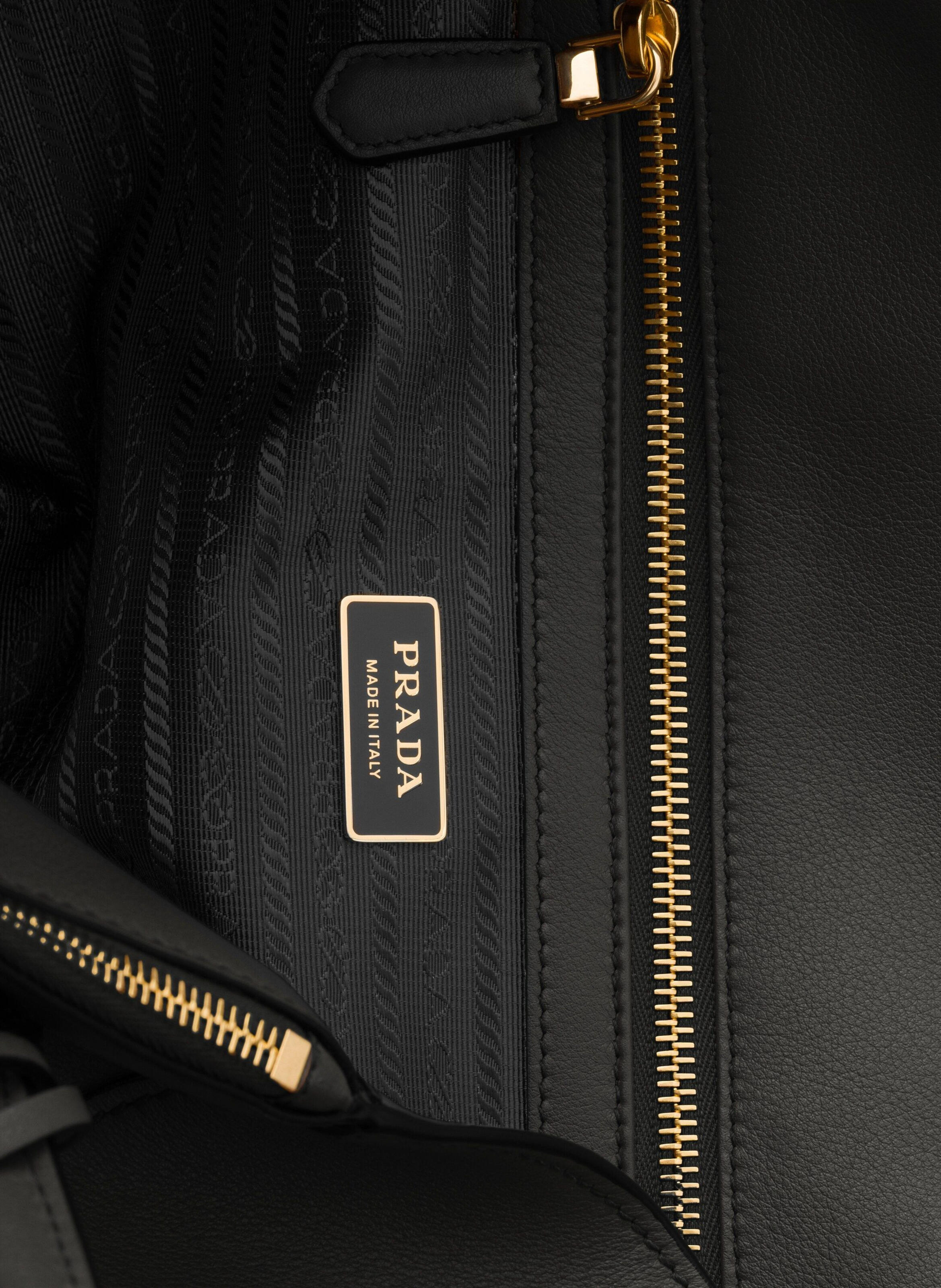 Grand cabas en cuir PRADA Noir