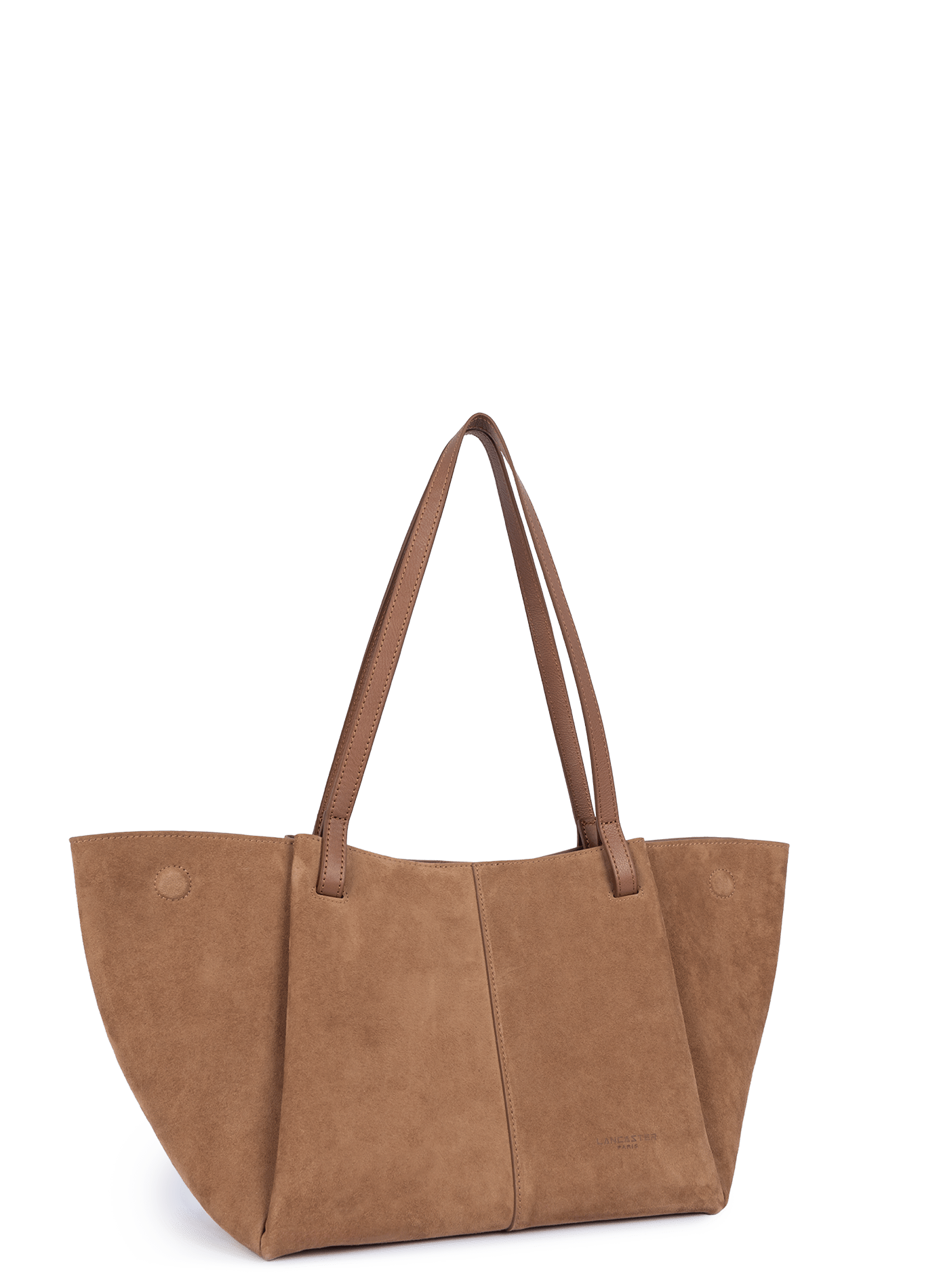 Sac cabas épaule - suède LANCASTER Marron
