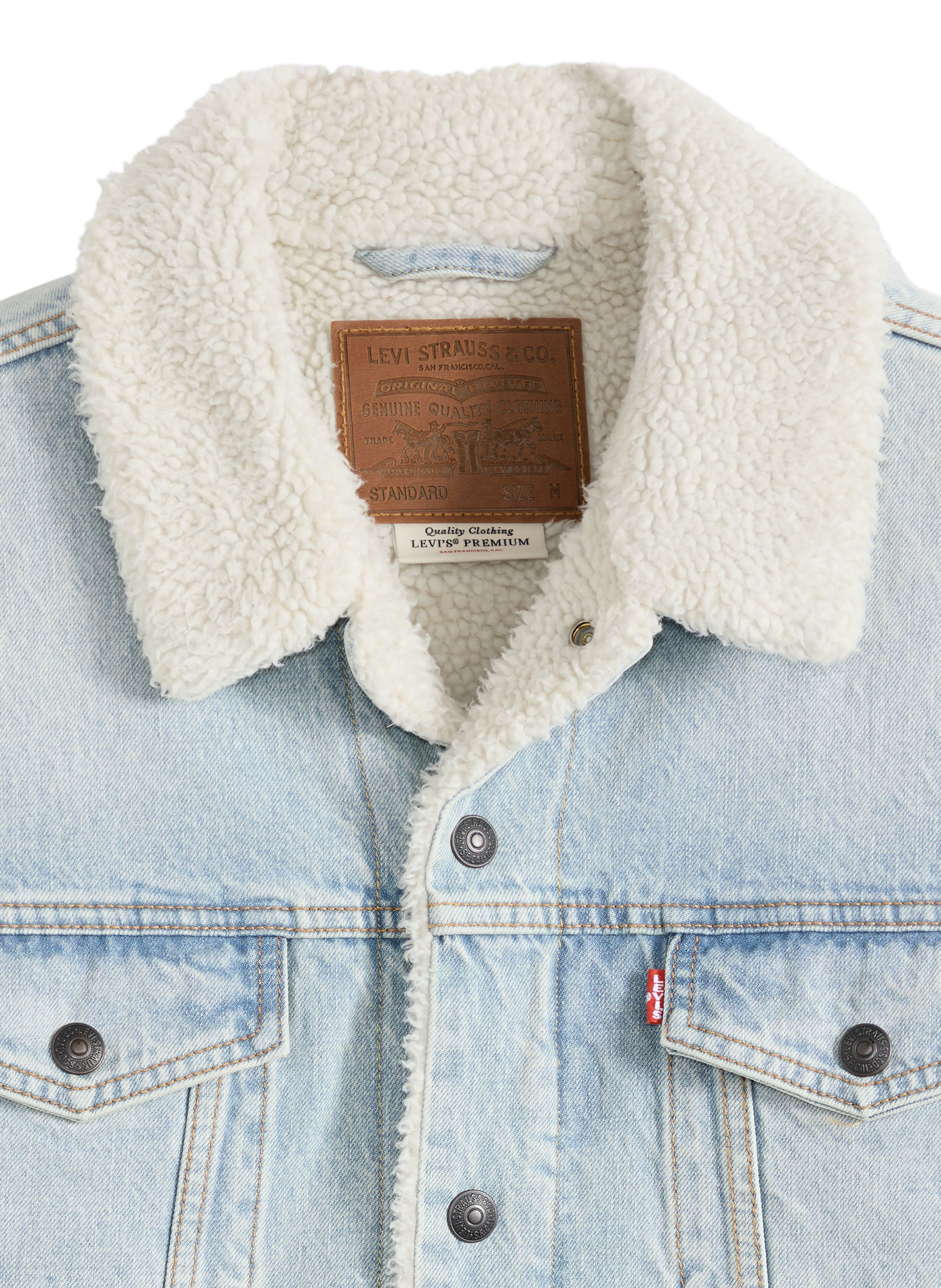 Fleece-lined denim jacket | Blue LEVI'S Men