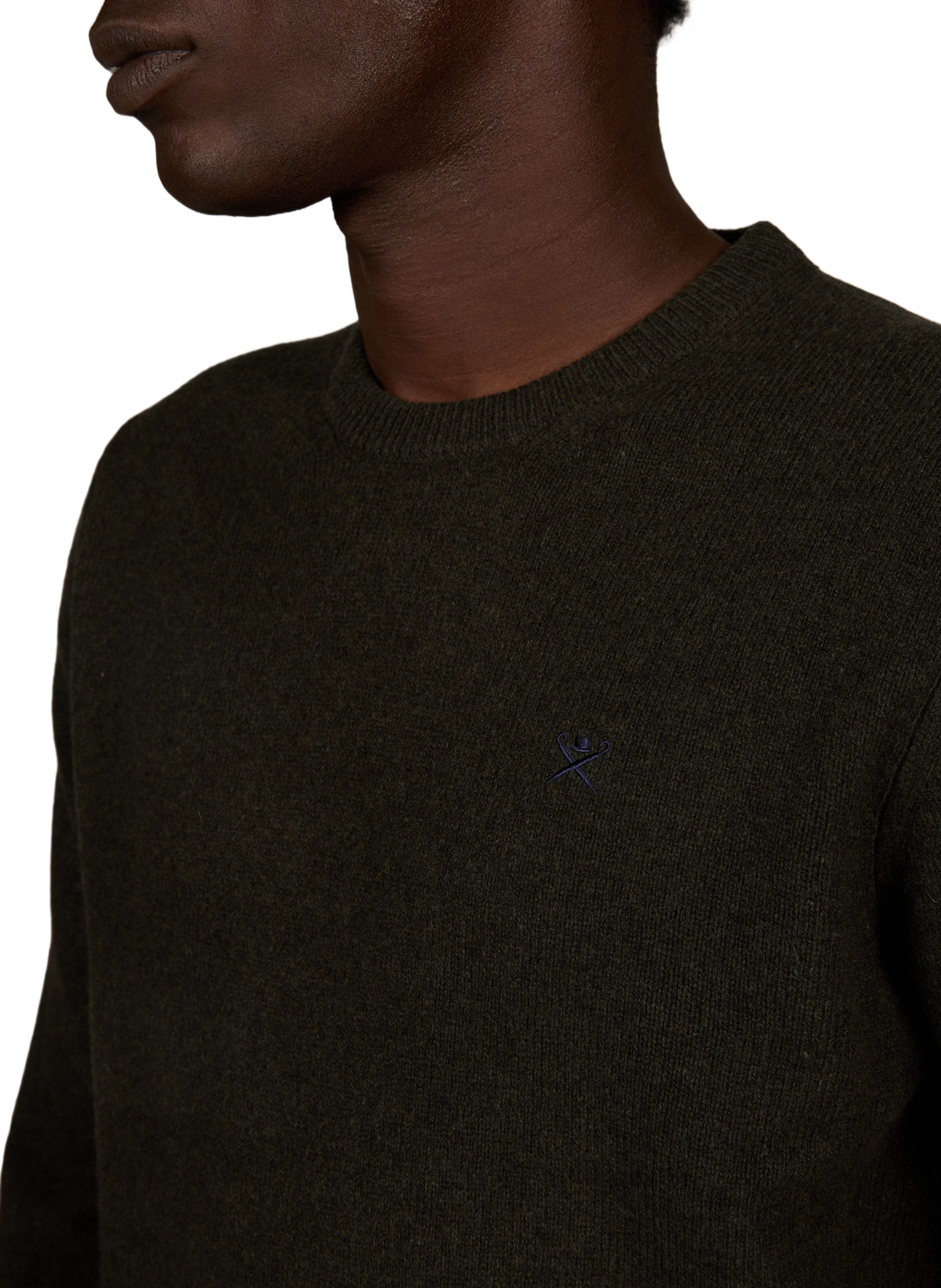 Straight wool jumper HACKETT Green