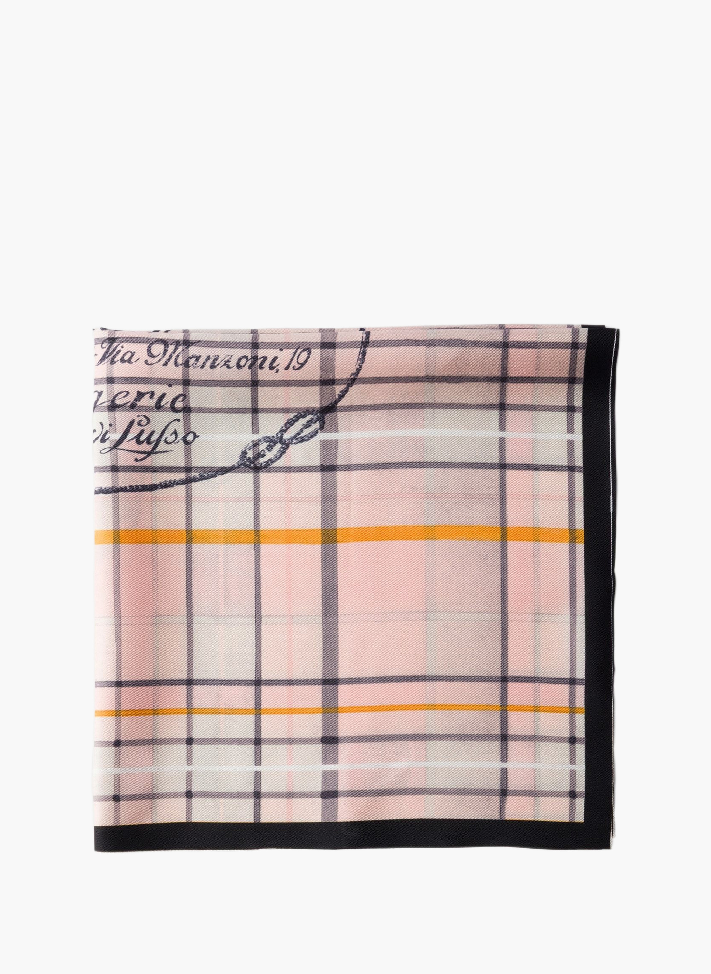 Écharpe en sergé imprimé 55 PRADA Rose