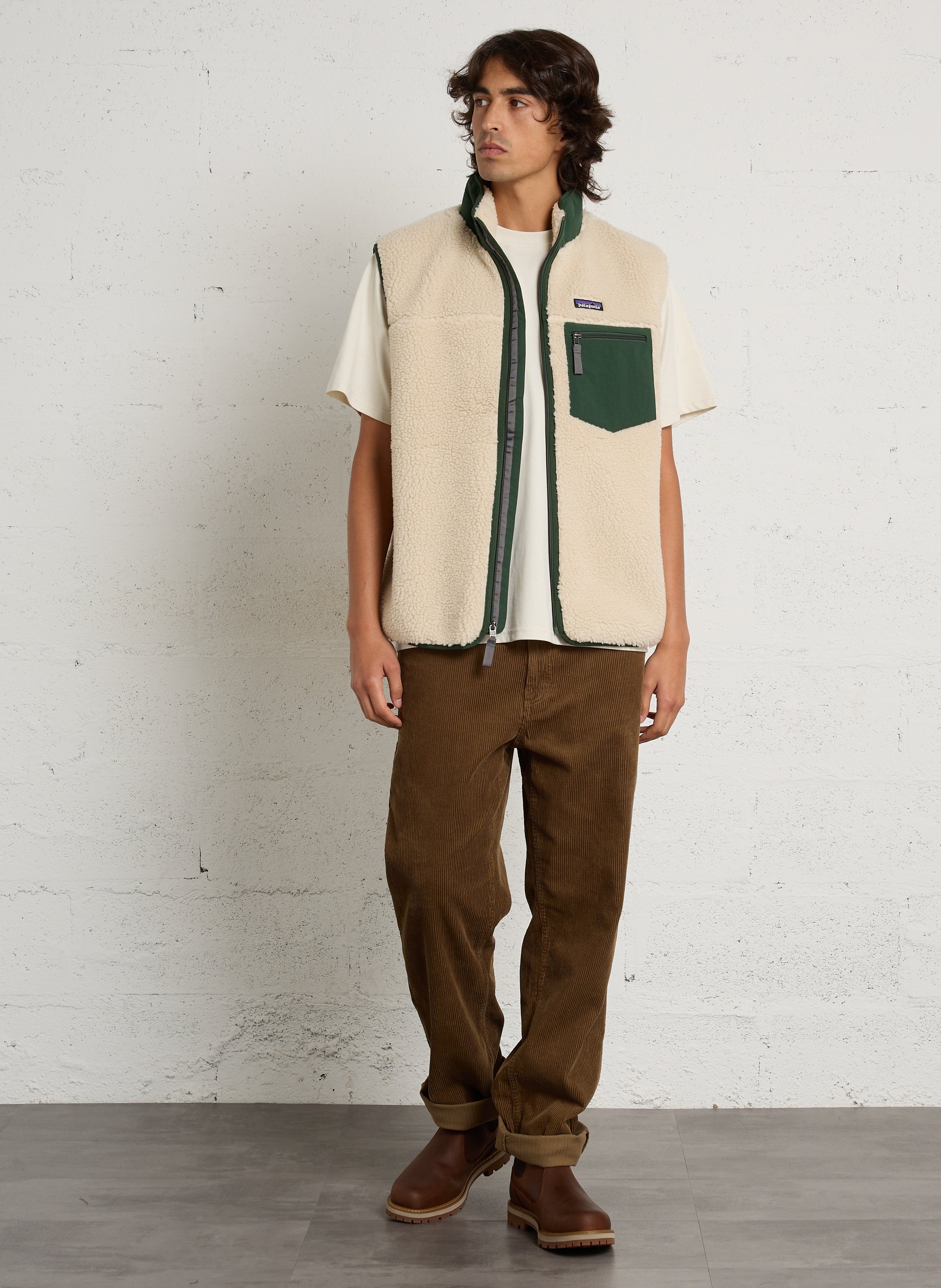 Rechte fleece met opstaande kraag PATAGONIA Groen