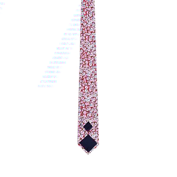 Cravate à imprimé floral en soie