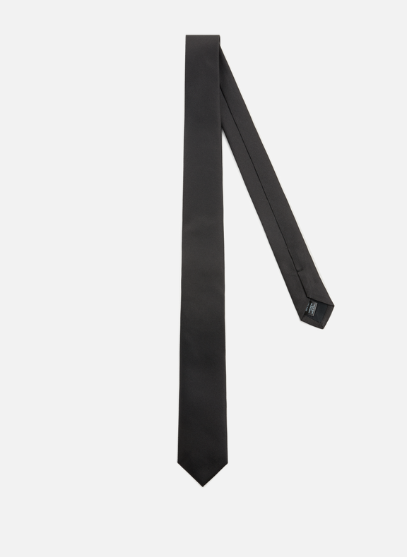 AU PRINTEMPS PARIS Cravate en jacquard de soie Noir