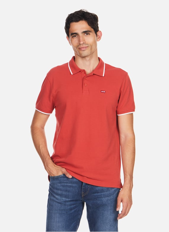Levi's red polo shirt sales