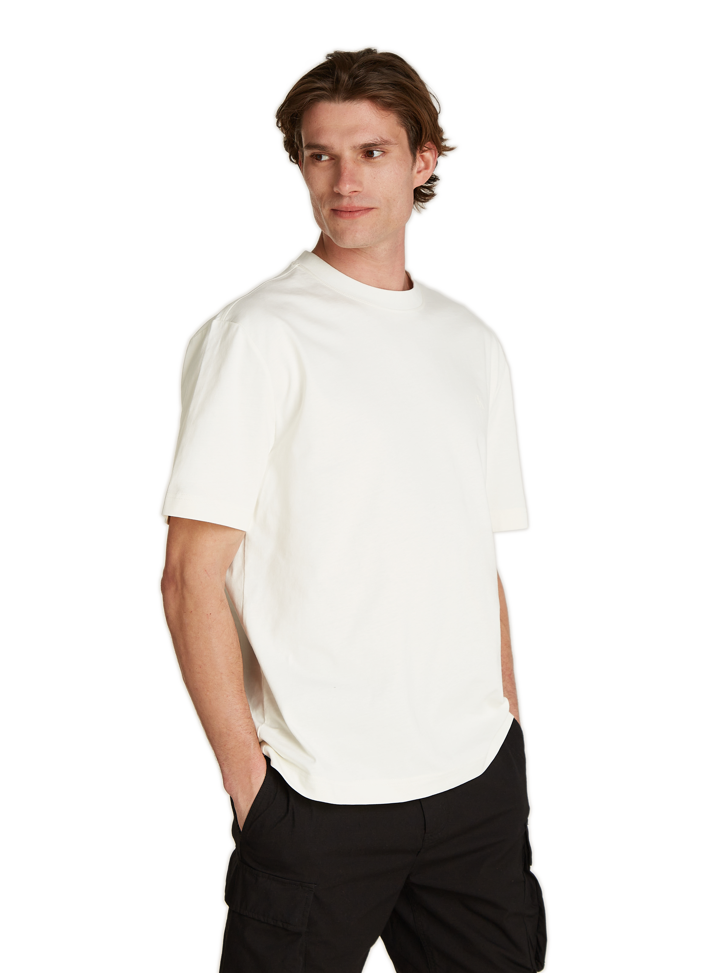 CALVIN KLEIN T-shirt en coton  Beige