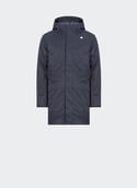 Parka droite à capuche JARNO Blue dblue a