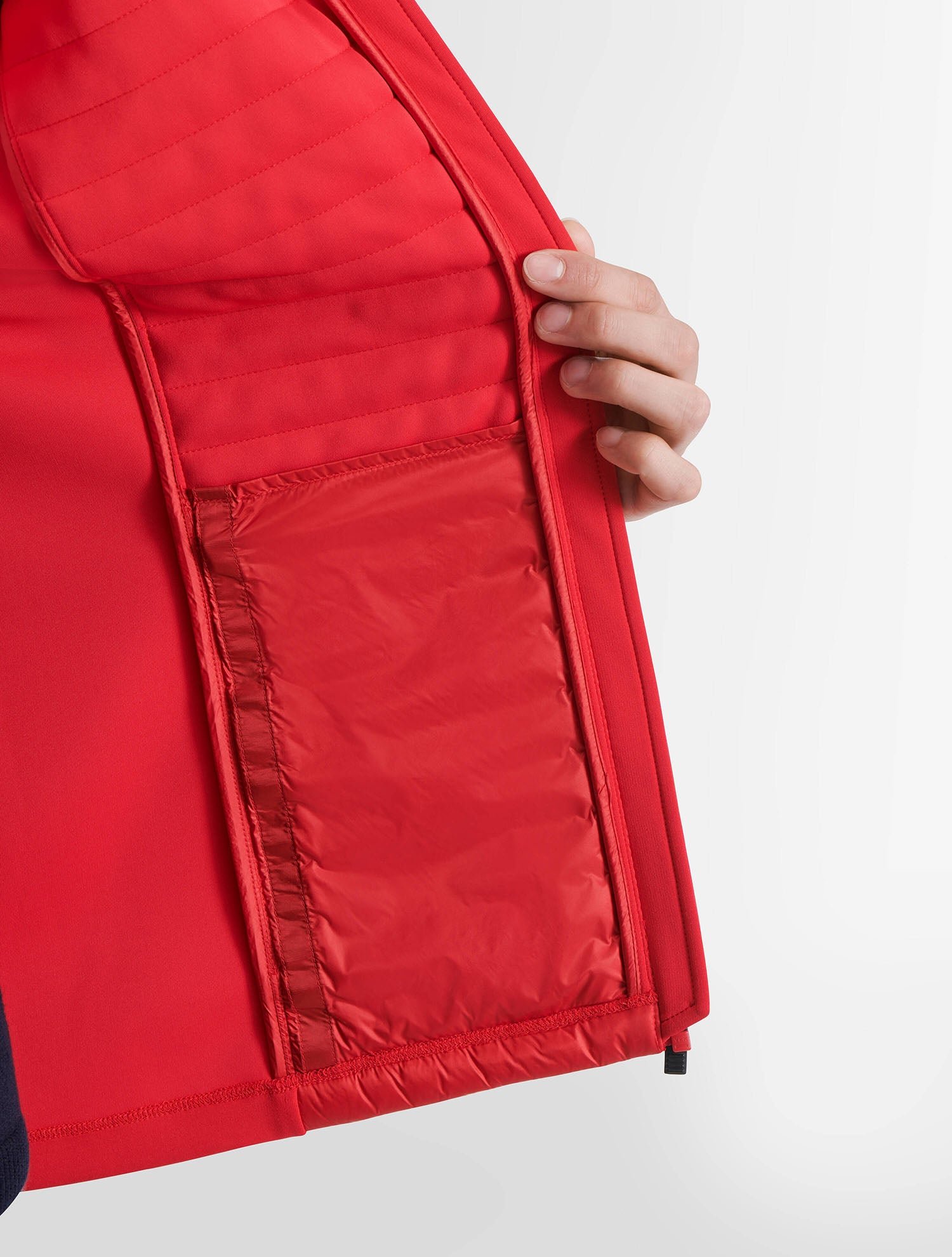 Veste légère aspon col montant coupe ajustée FUSALP Rouge